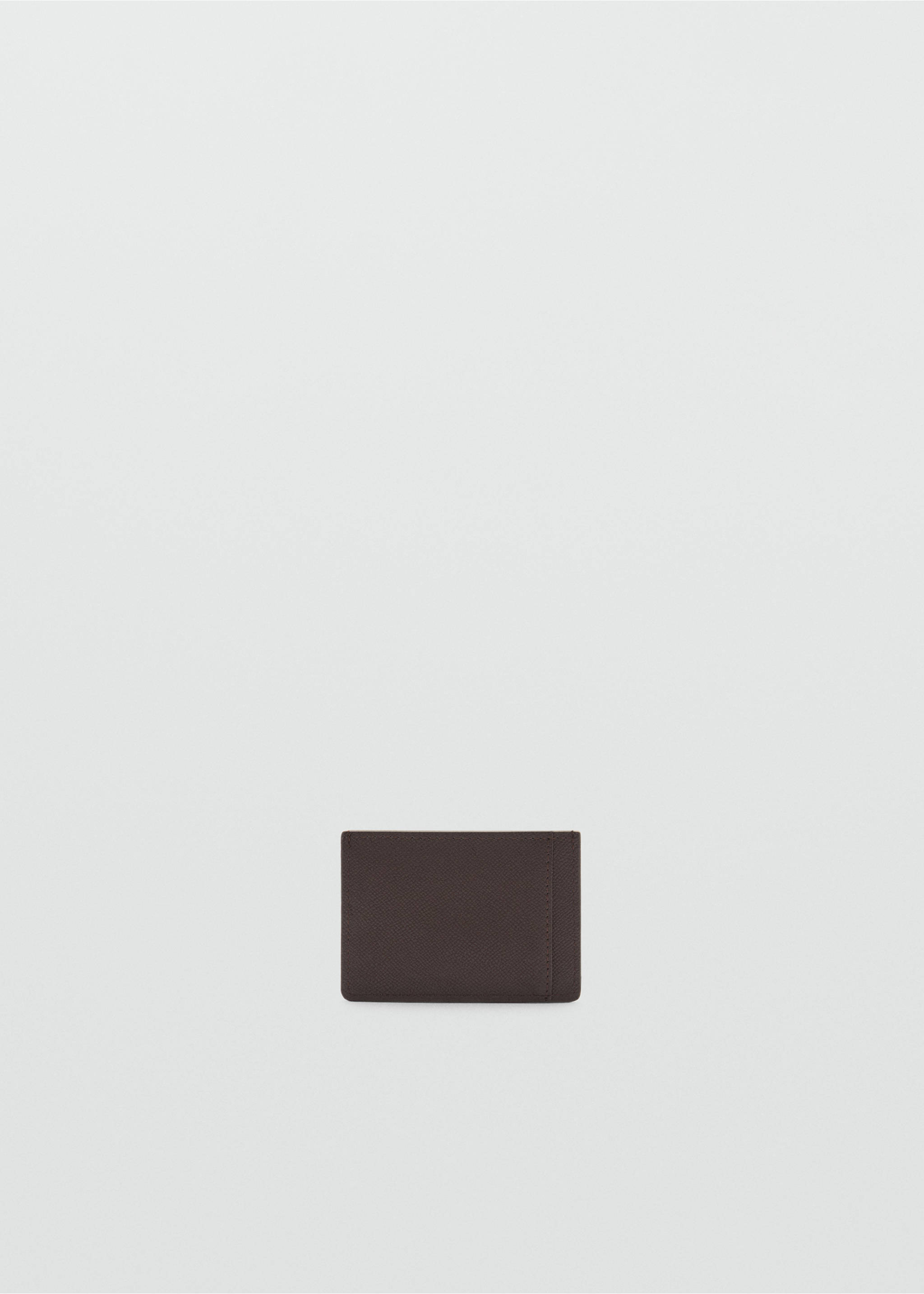 Anti-contactless peaked card holder - Medium plane, Chocolate. Ref: 77090624-00.