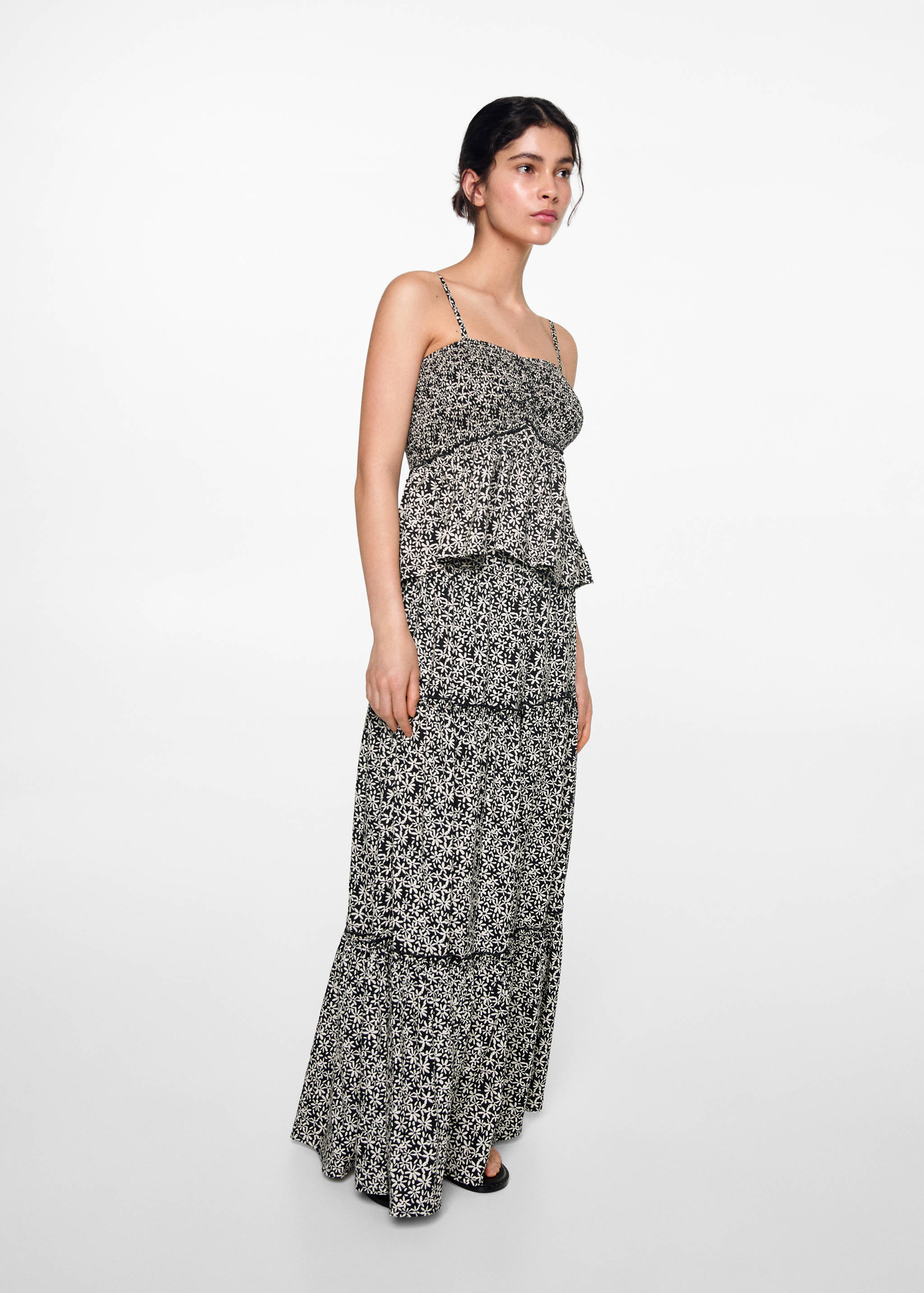 Printed long skirt - General plane