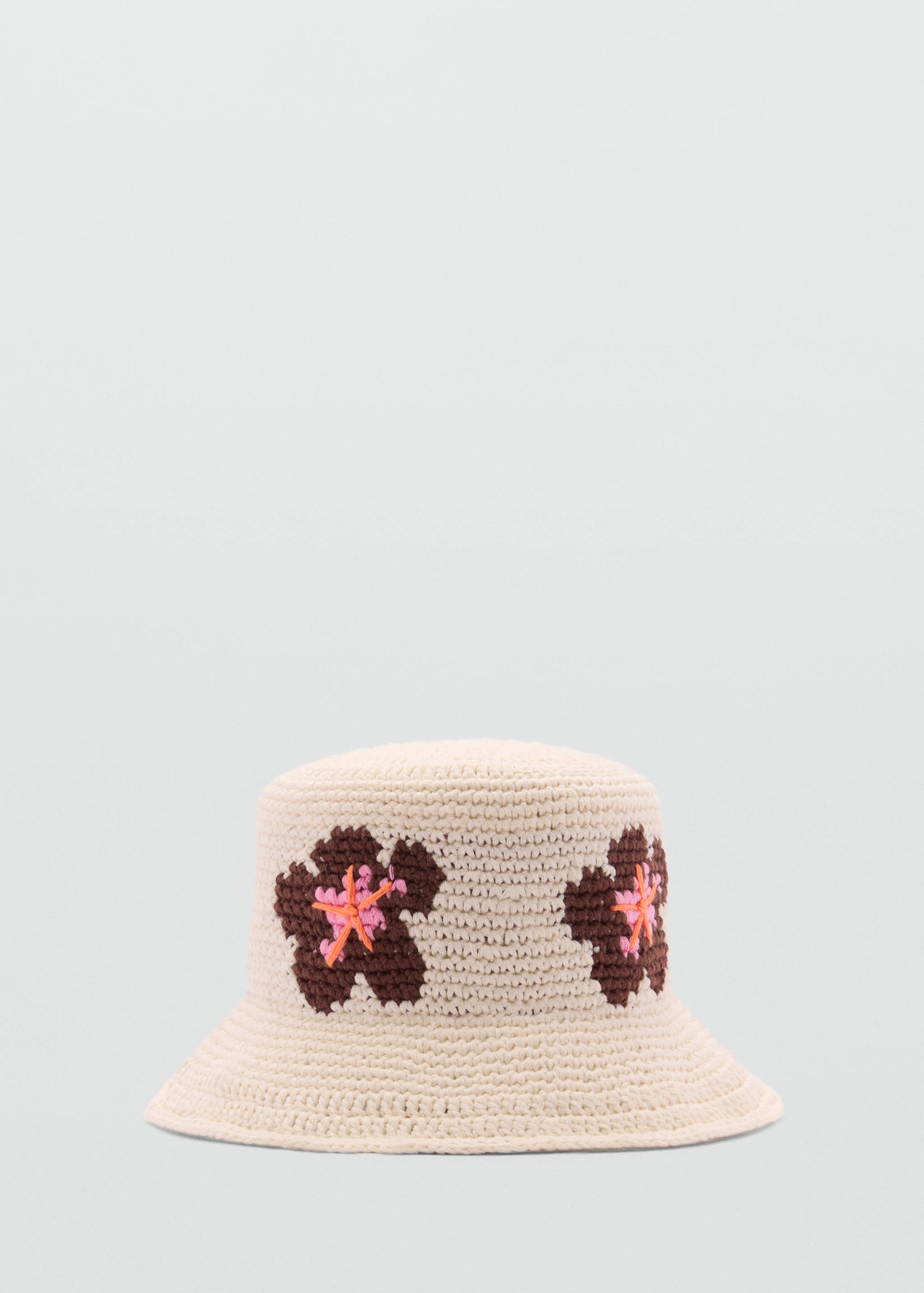 Chapéu de croché às flores - Artigo sem modelo