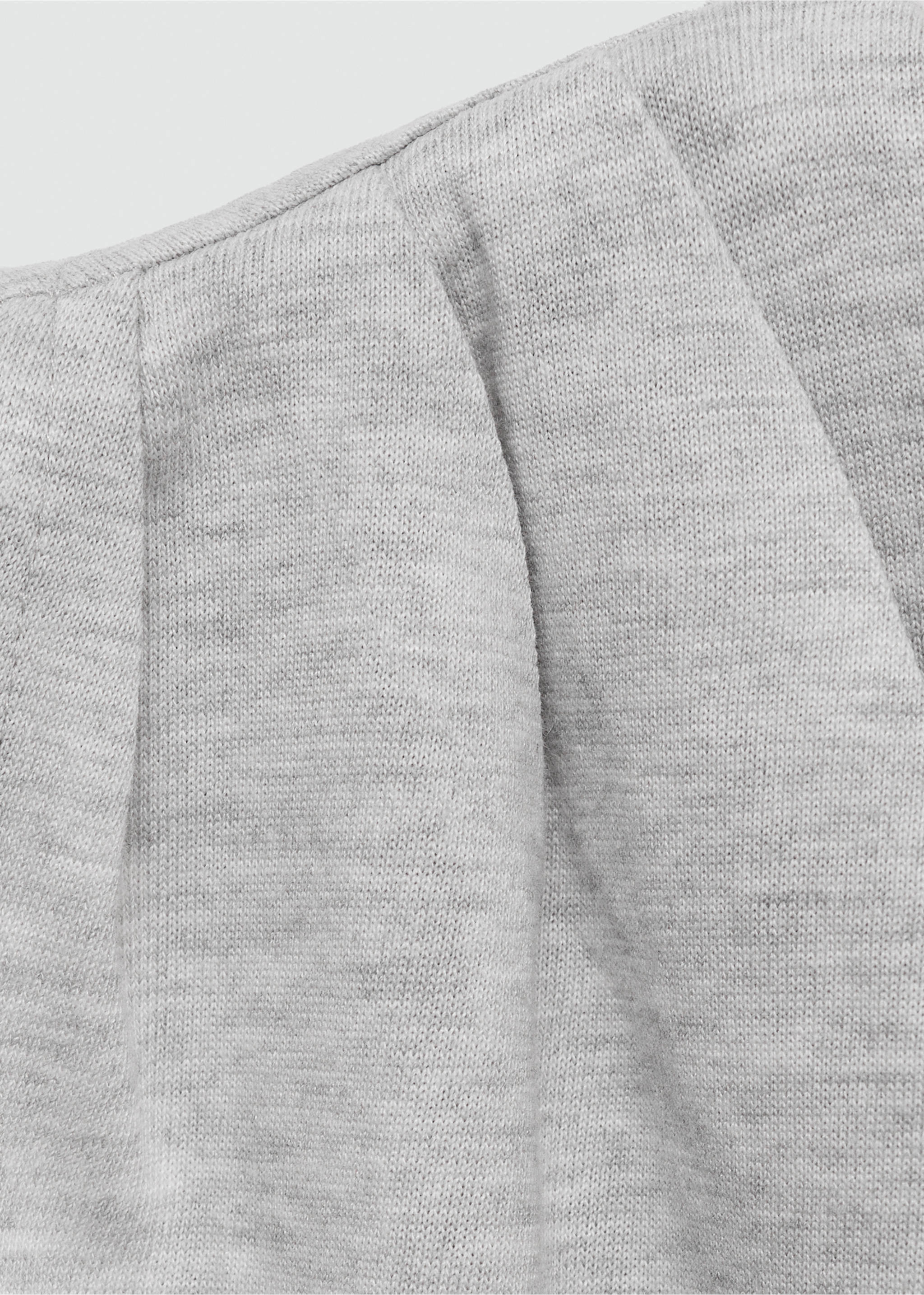 Top motif asymétrique - Détail de l'article 8, Gris chiné moyen. Ref: 77090637-00.