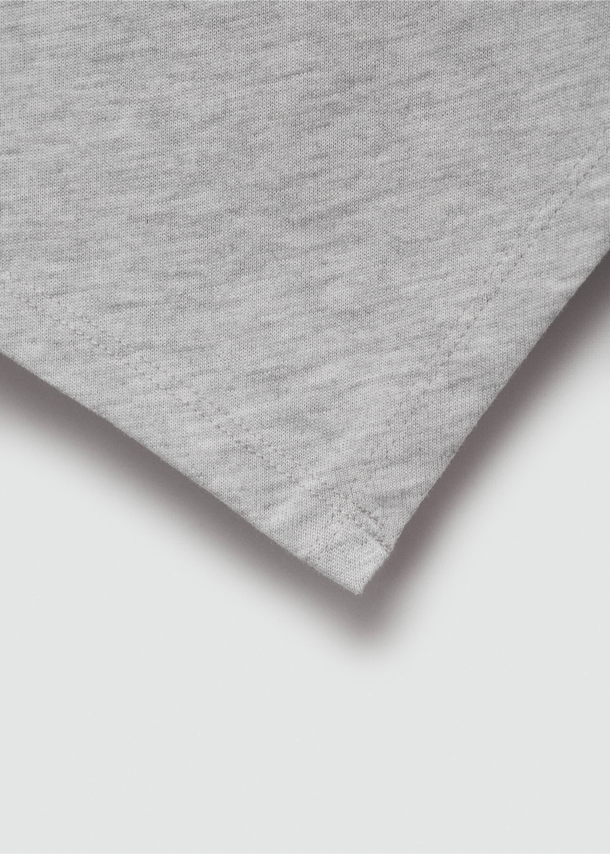 Top motif asymétrique - Détail de l'article 0, Gris chiné moyen. Ref: 77090637-00.