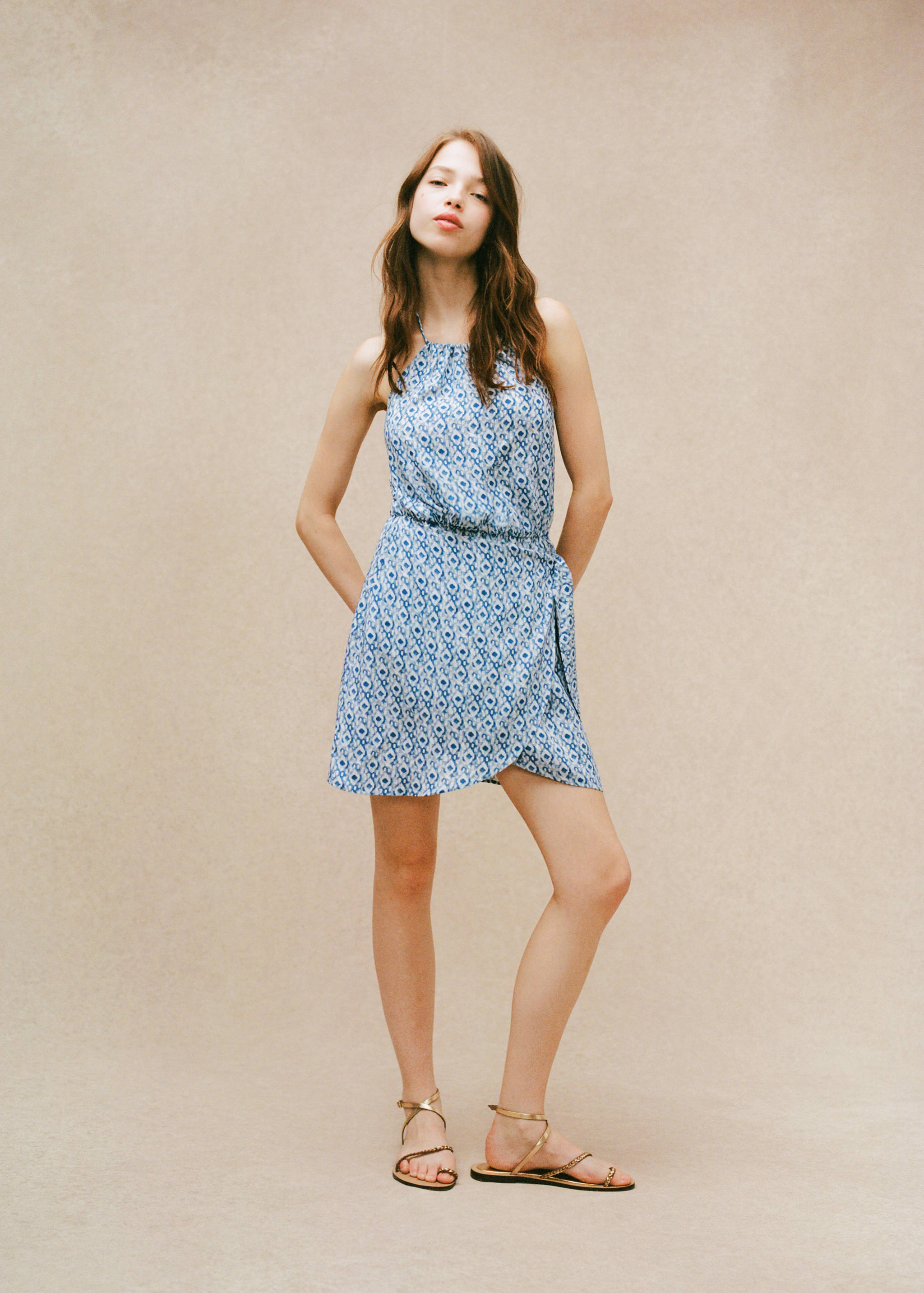 Vestido estampado corto - Detalle del artículo 5