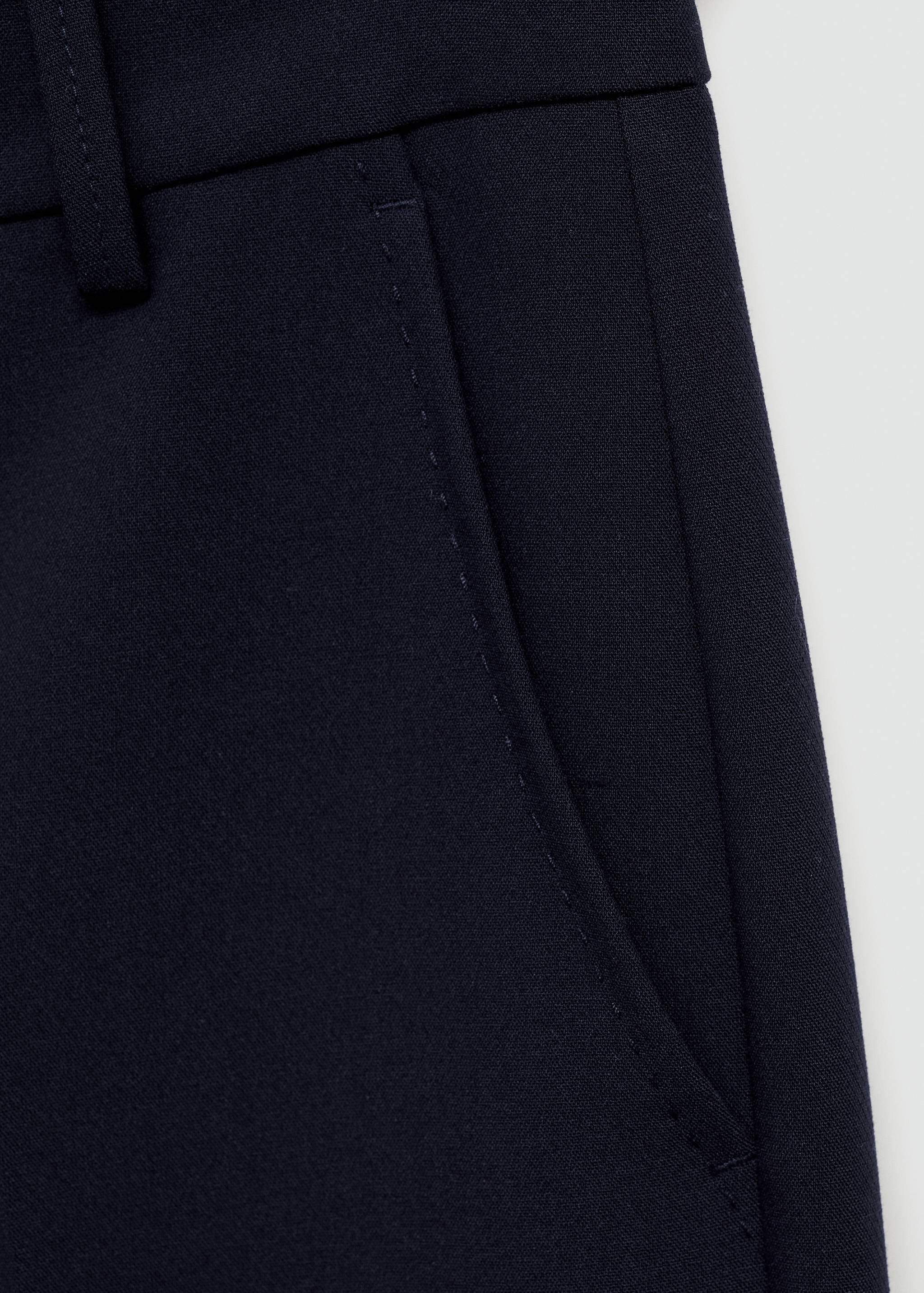 Straight-fit pleated trousers - Details of the article 0