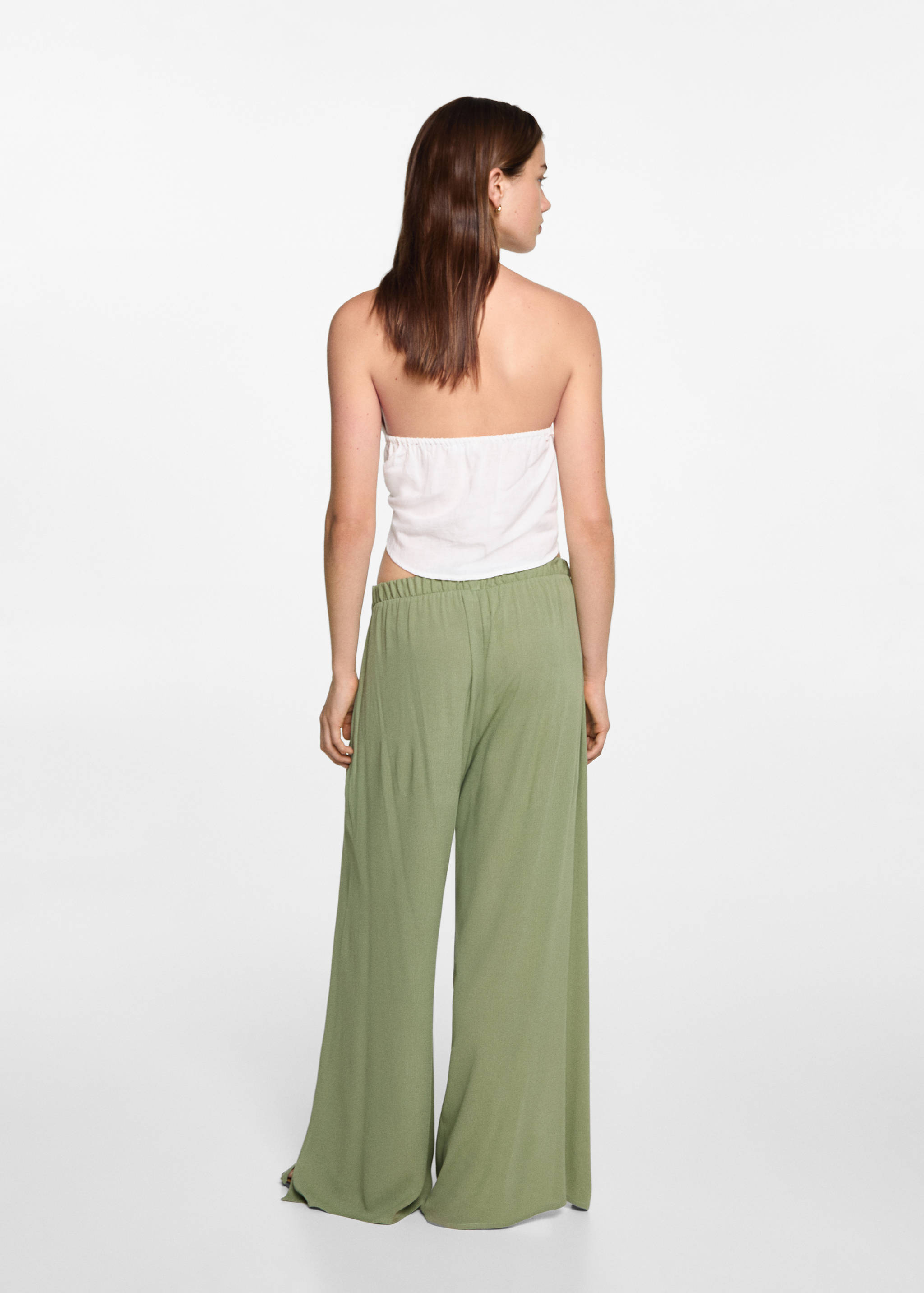 Palazzo pants with openings - Reverse of the article