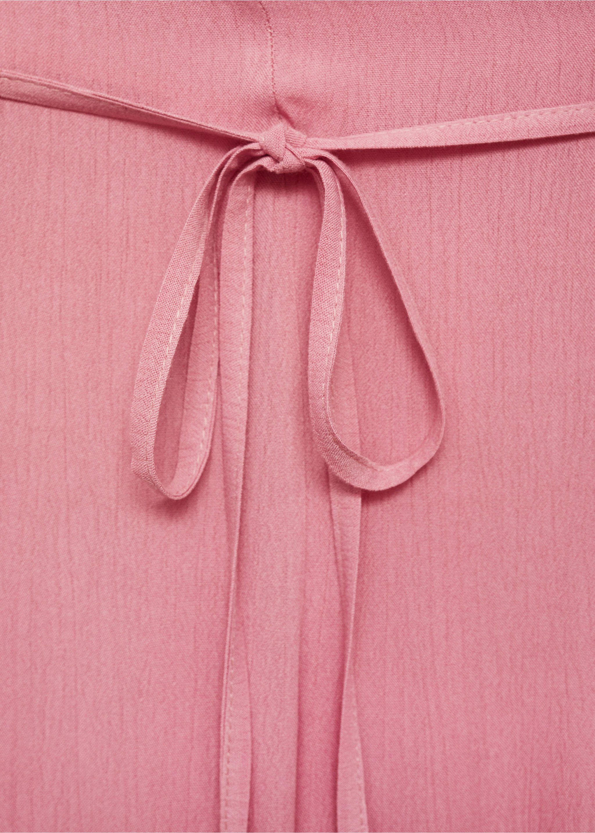 Palazzo pants with openings - Details of the article 8, Pink. Ref: 77090643-00.