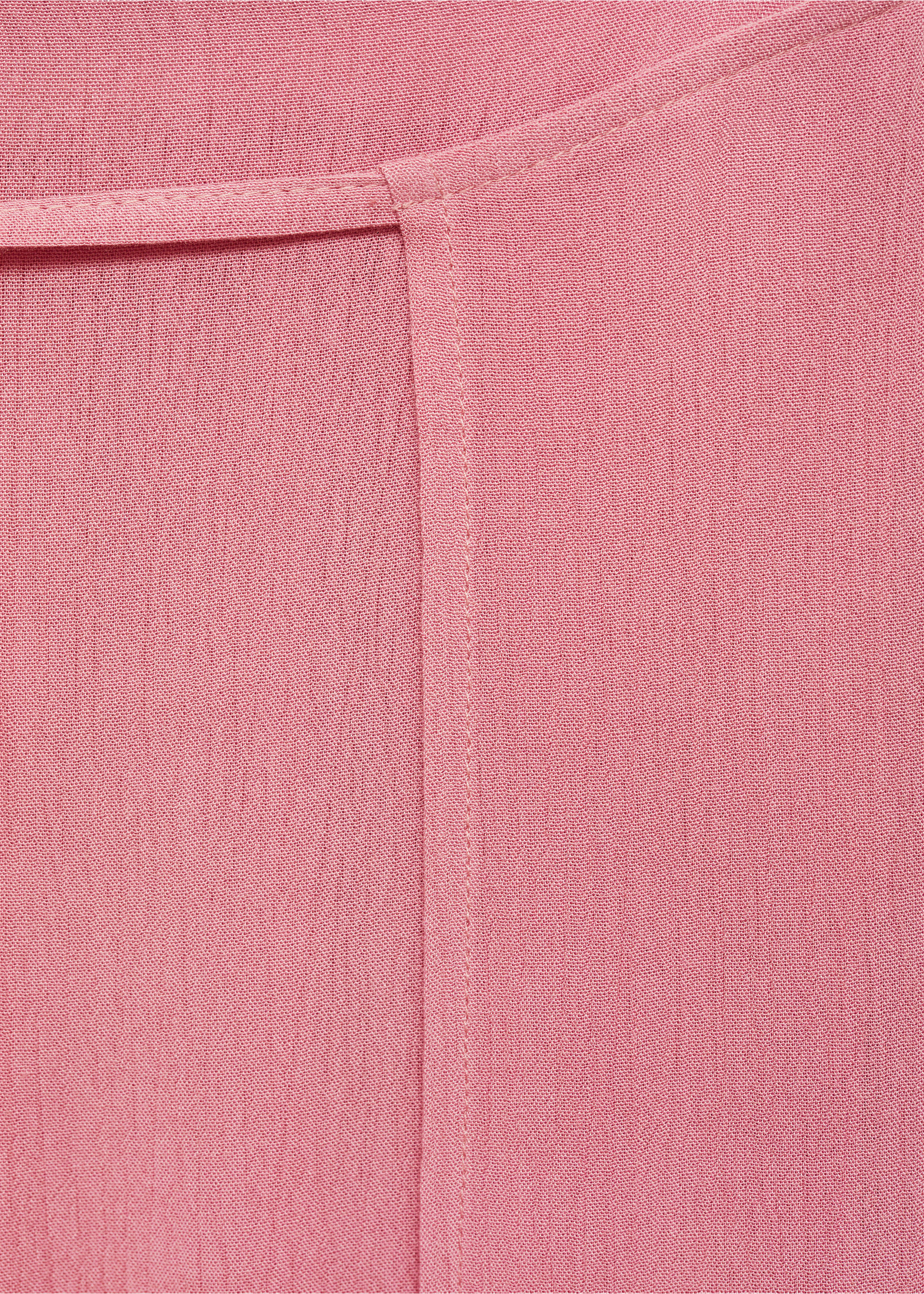Palazzo pants with openings - Details of the article 0, Pink. Ref: 77090643-00.