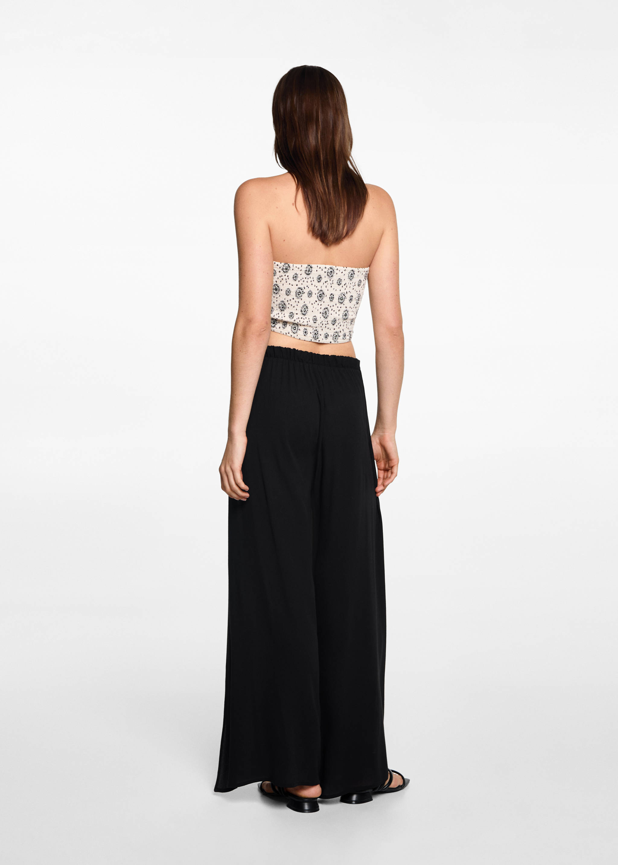 Palazzo-Hose mit Schlitzen - Rückseite des Artikels