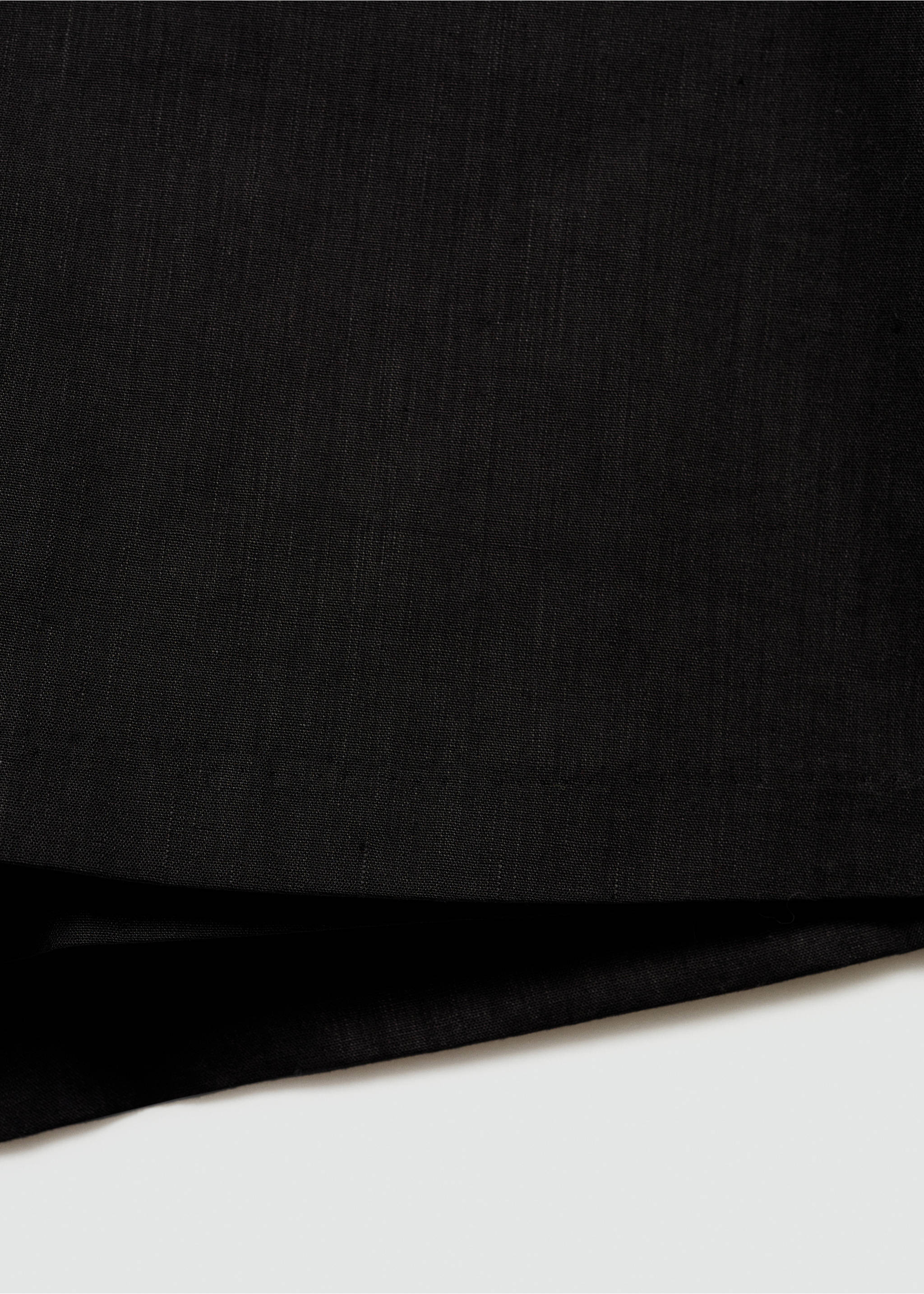 Jupe-culotte en lin - Détail de l'article 8, Noir. Ref: 77091007-00.