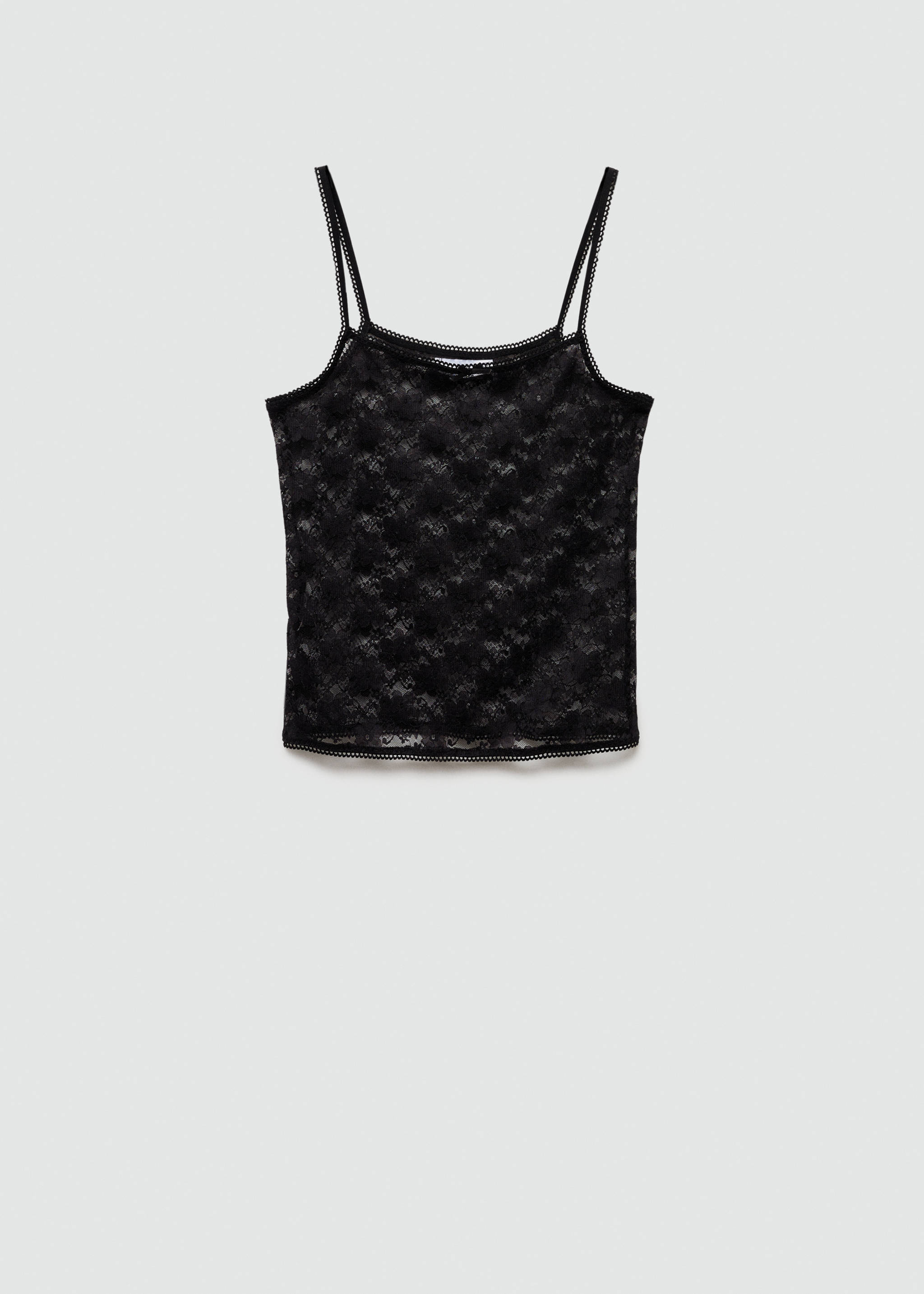 Koronkowy top na ramiączkach - Artykuł bez modela/modelki