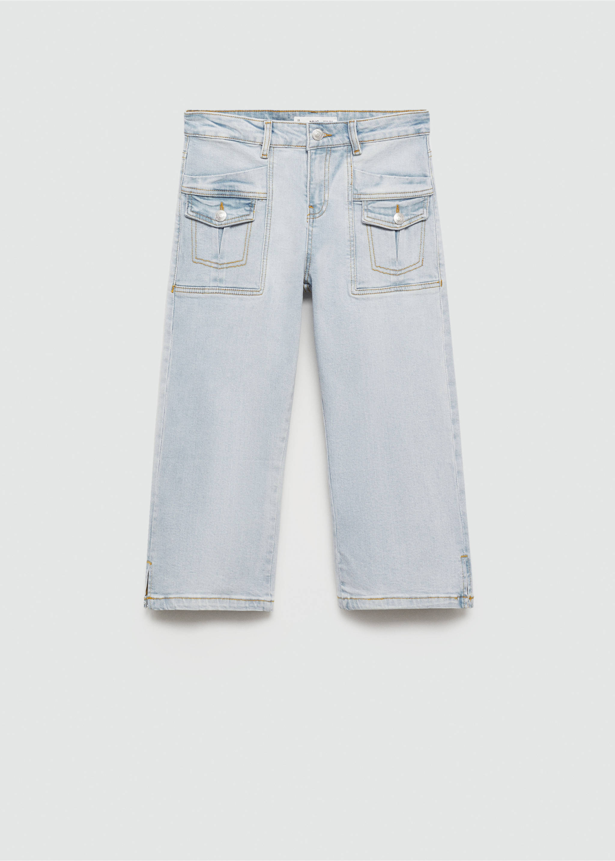 Gerade Capri-Jeans - Artikel ohne Model, Blau. Ref: 77091505-00.