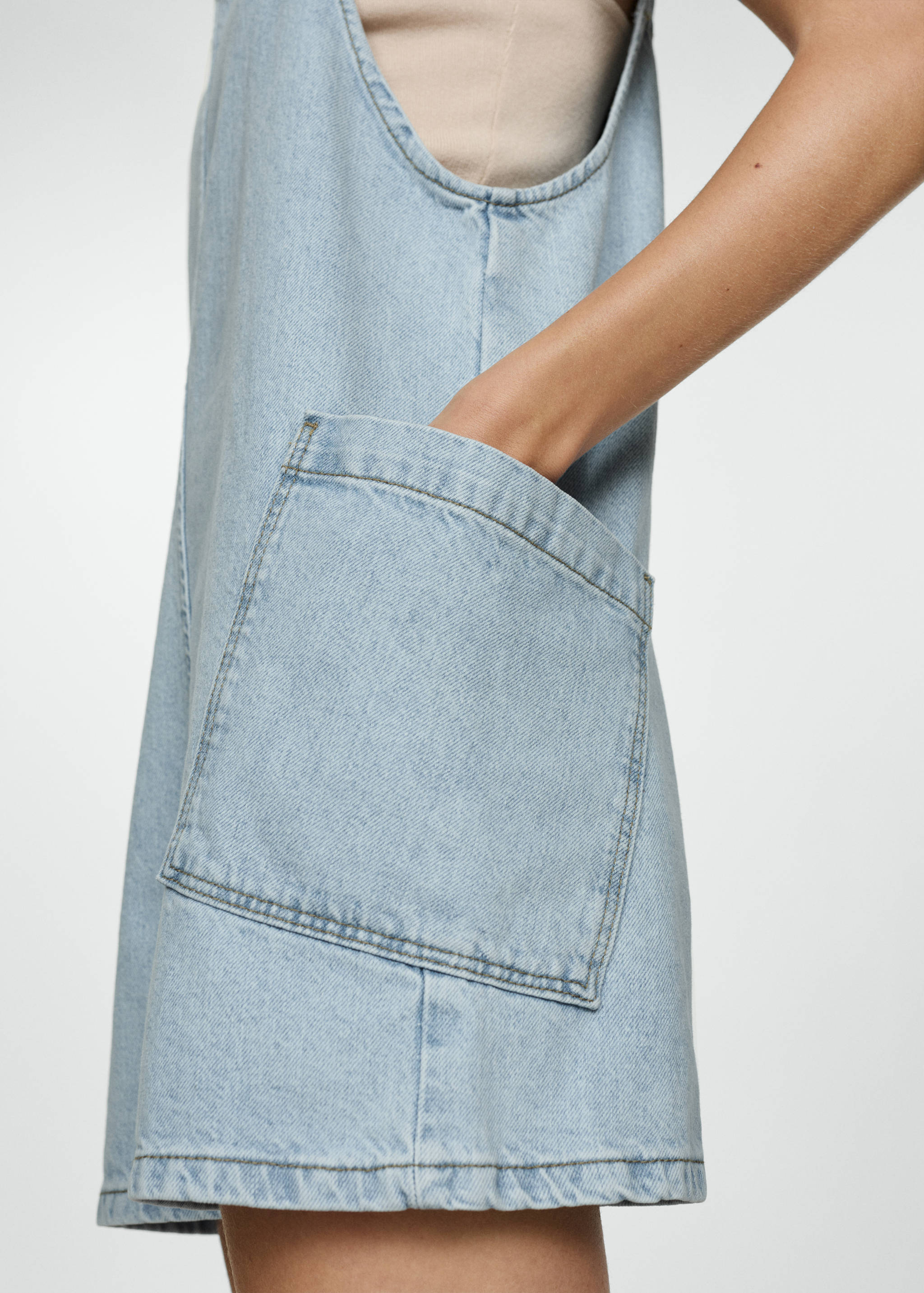 Krátký džínový overal - Detail zboží 6