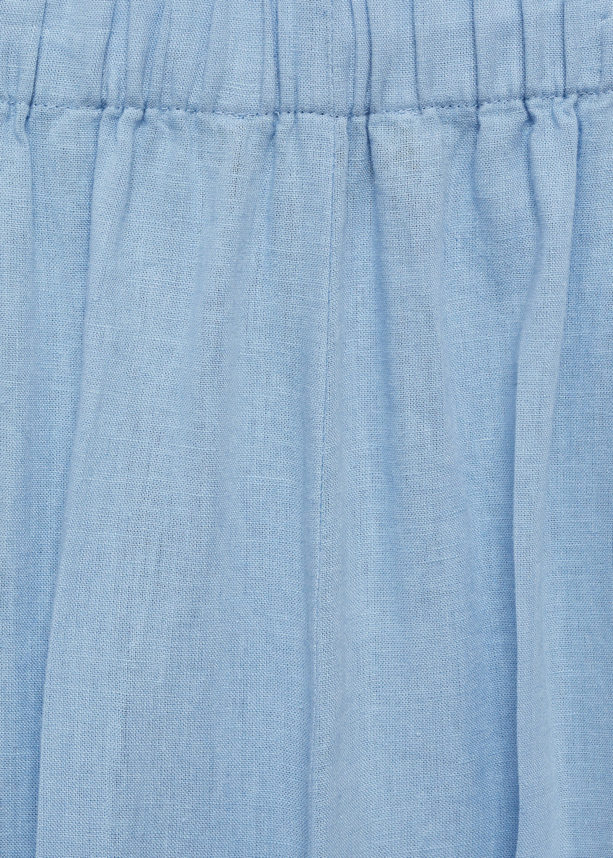 Wide leg linen trousers - Details of the article 8