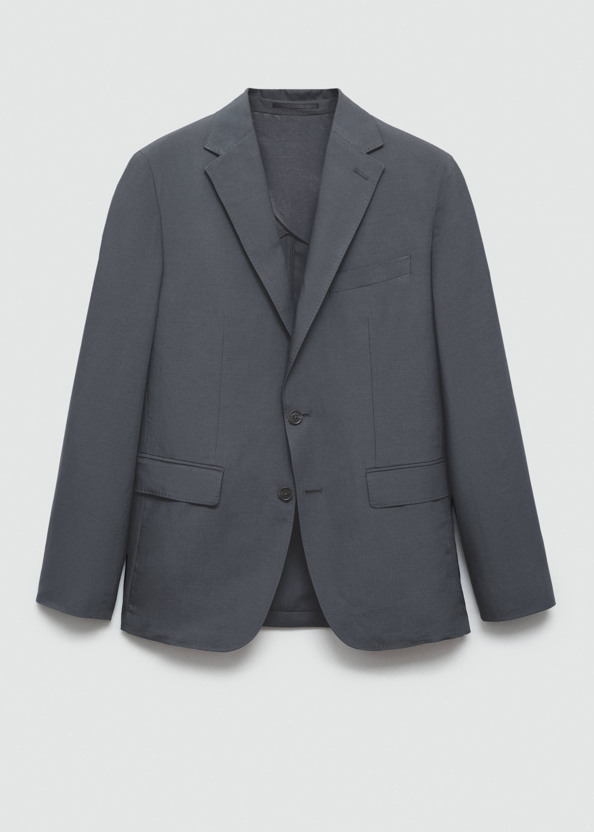 Blazer de fato slim fit com mistura de linho - Artigo sem modelo