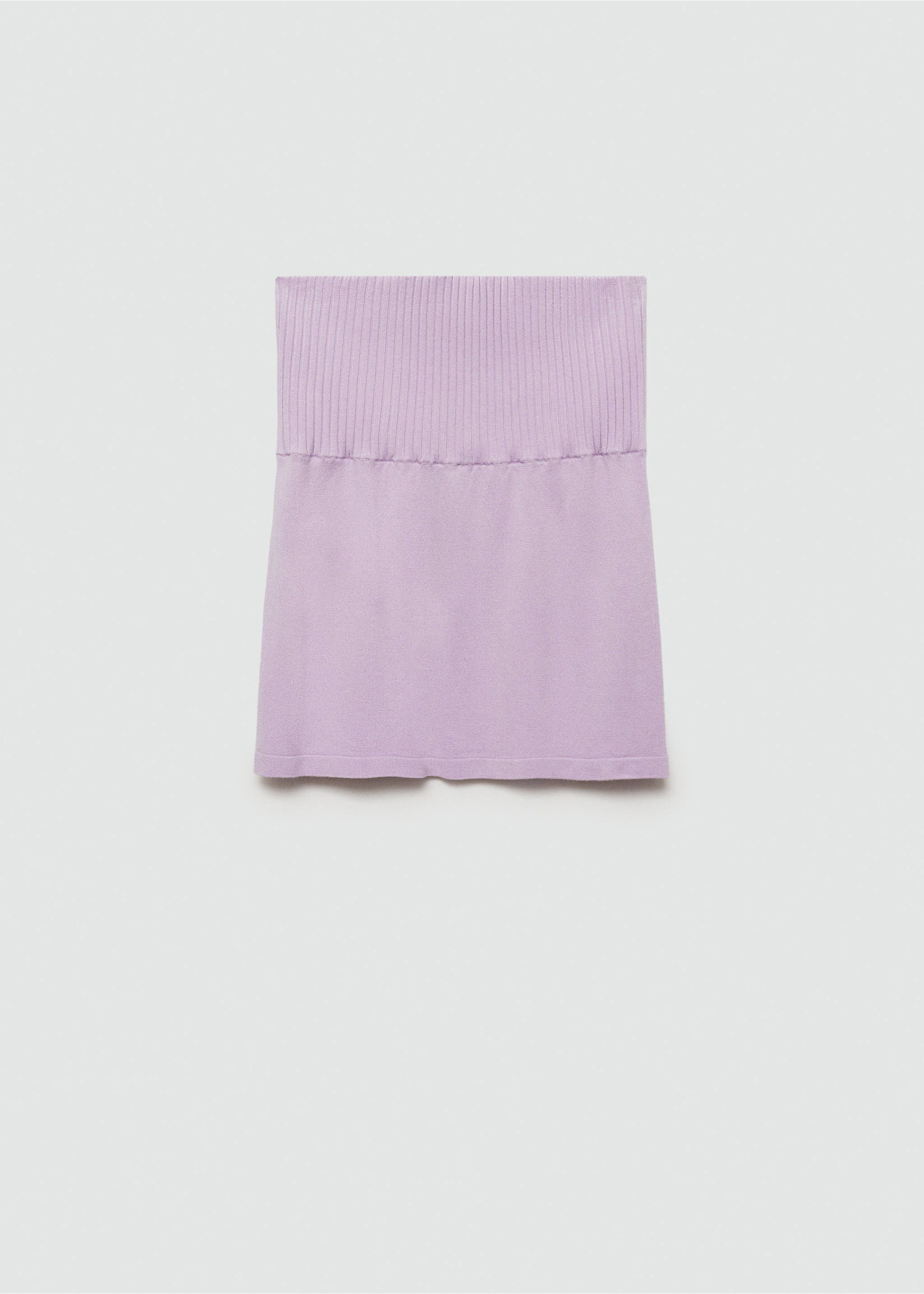 Minijupe maille - Article sans modèle, Violet clair/pastel. Ref: 77092534-00.