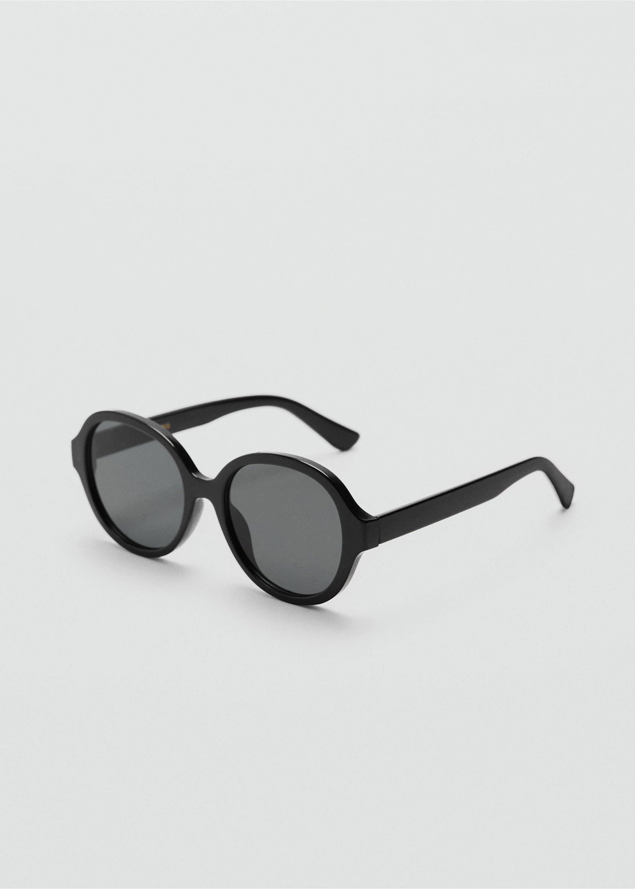 Round-framed sunglasses - Medium plane, Black. Ref: 77092538-00.