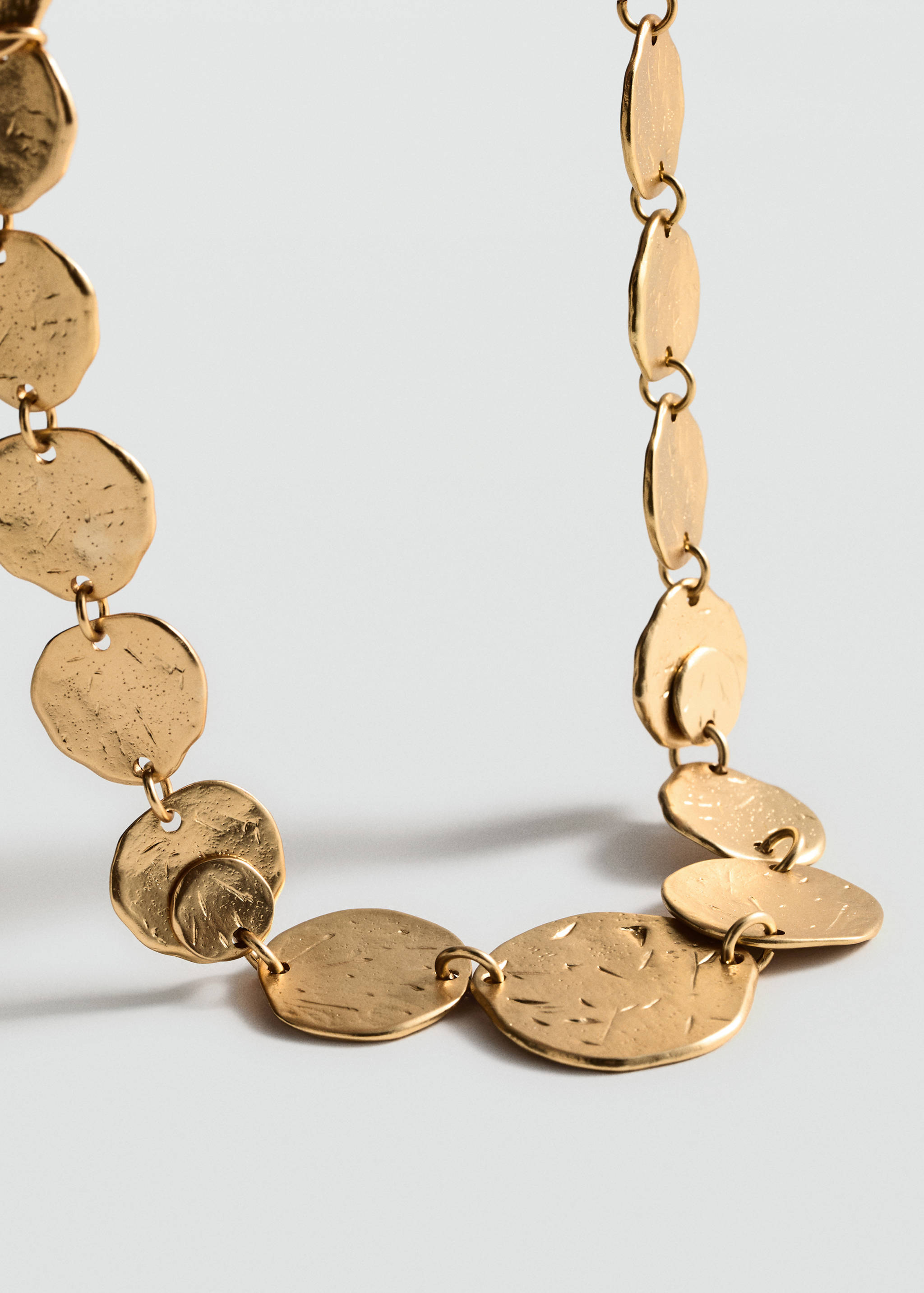 Coin charm necklace - Medium plane