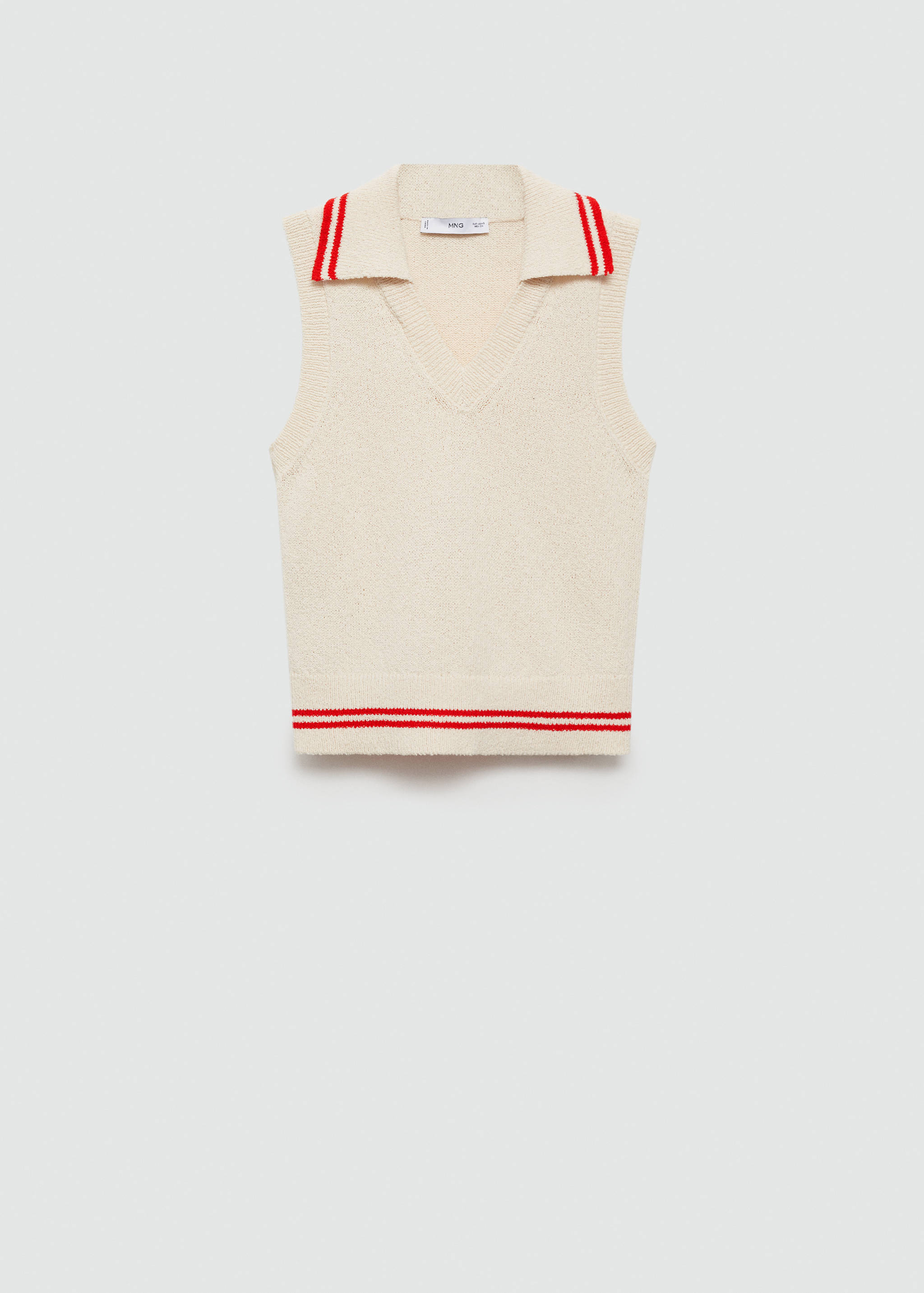 Gestreifter Strickpullunder - Artikel ohne Model