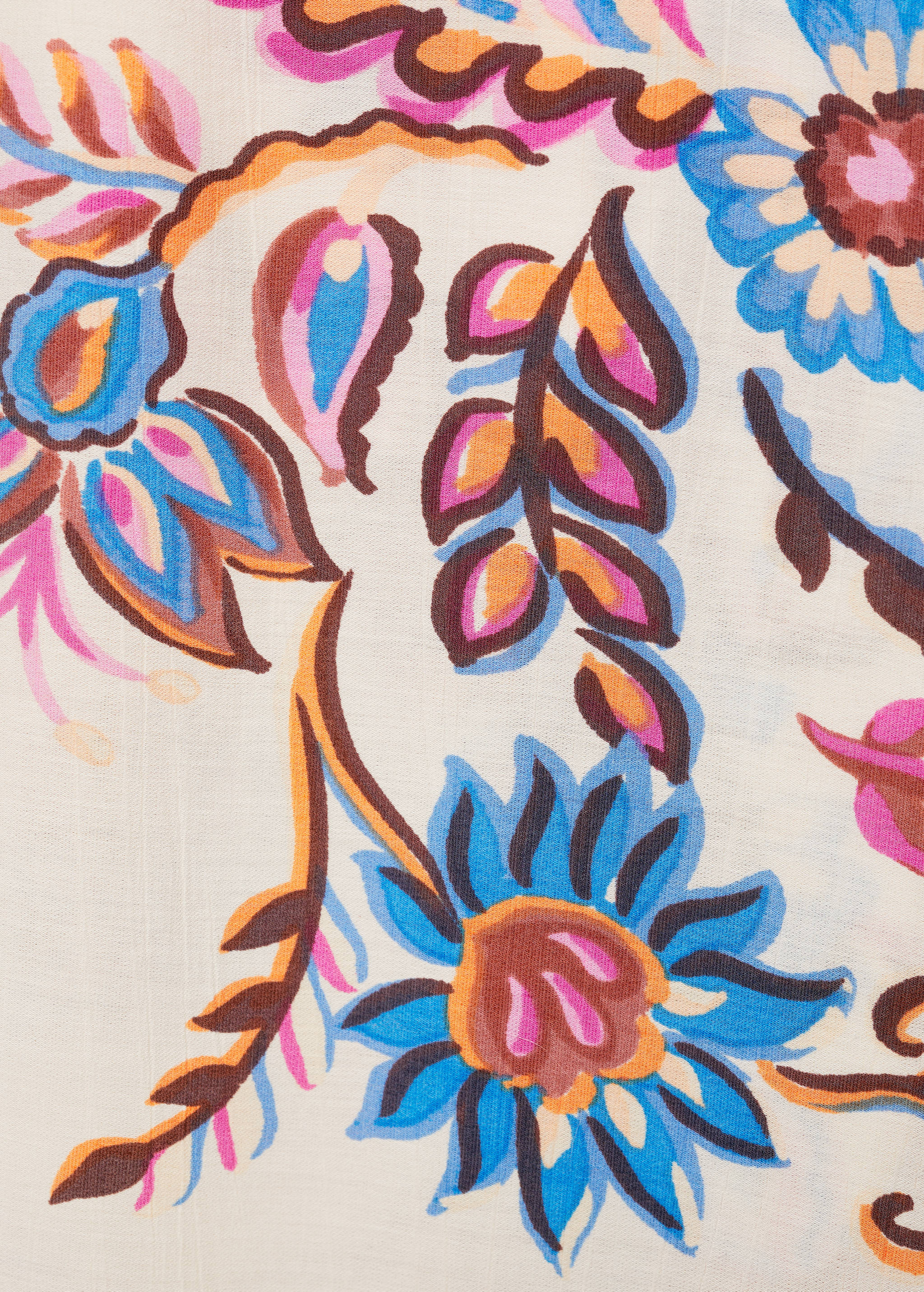 Egyenesszárú, virágmintás nadrág - A termék adatai 8