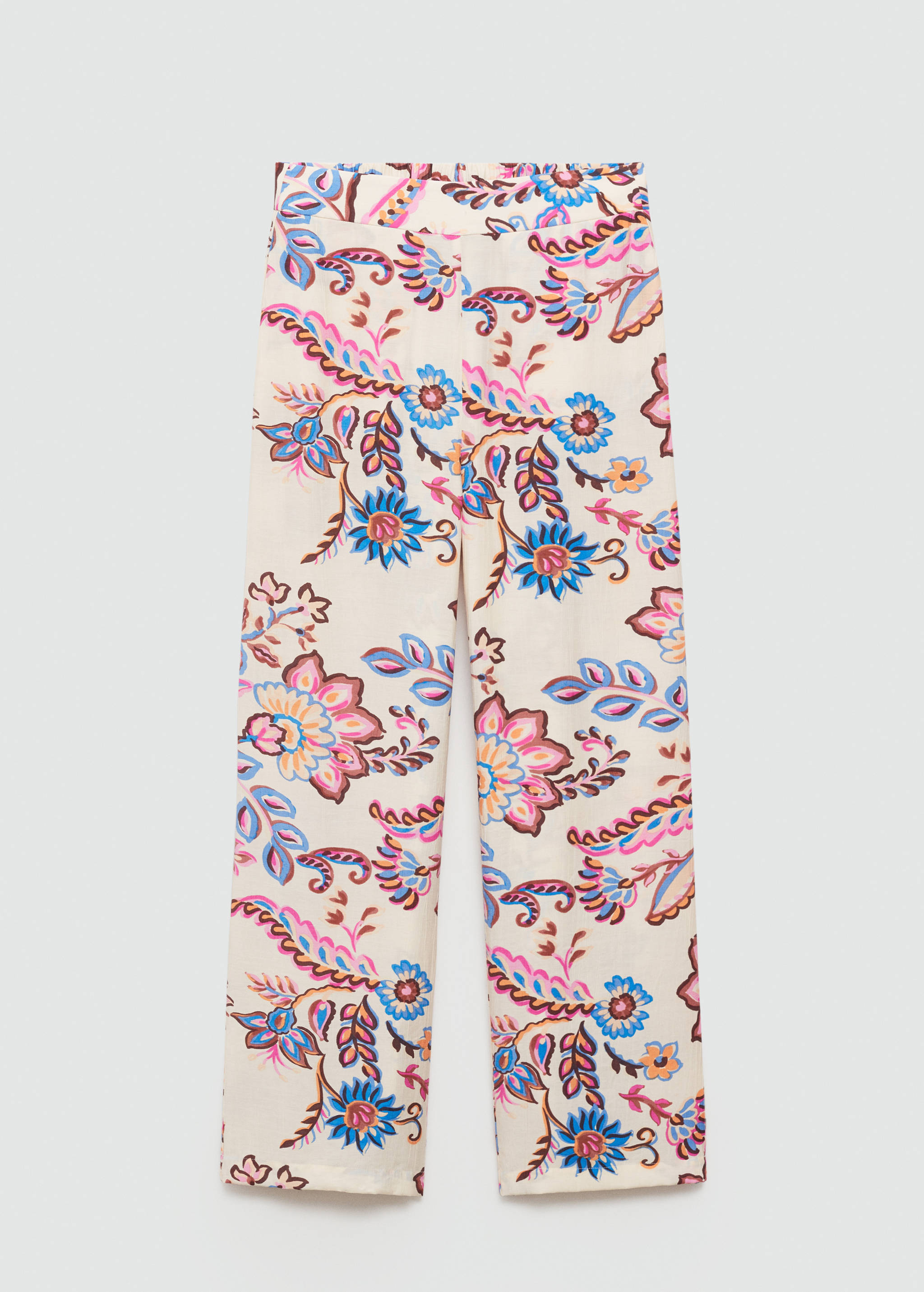 Gerade Hose mit floralem Print - Artikel ohne Model