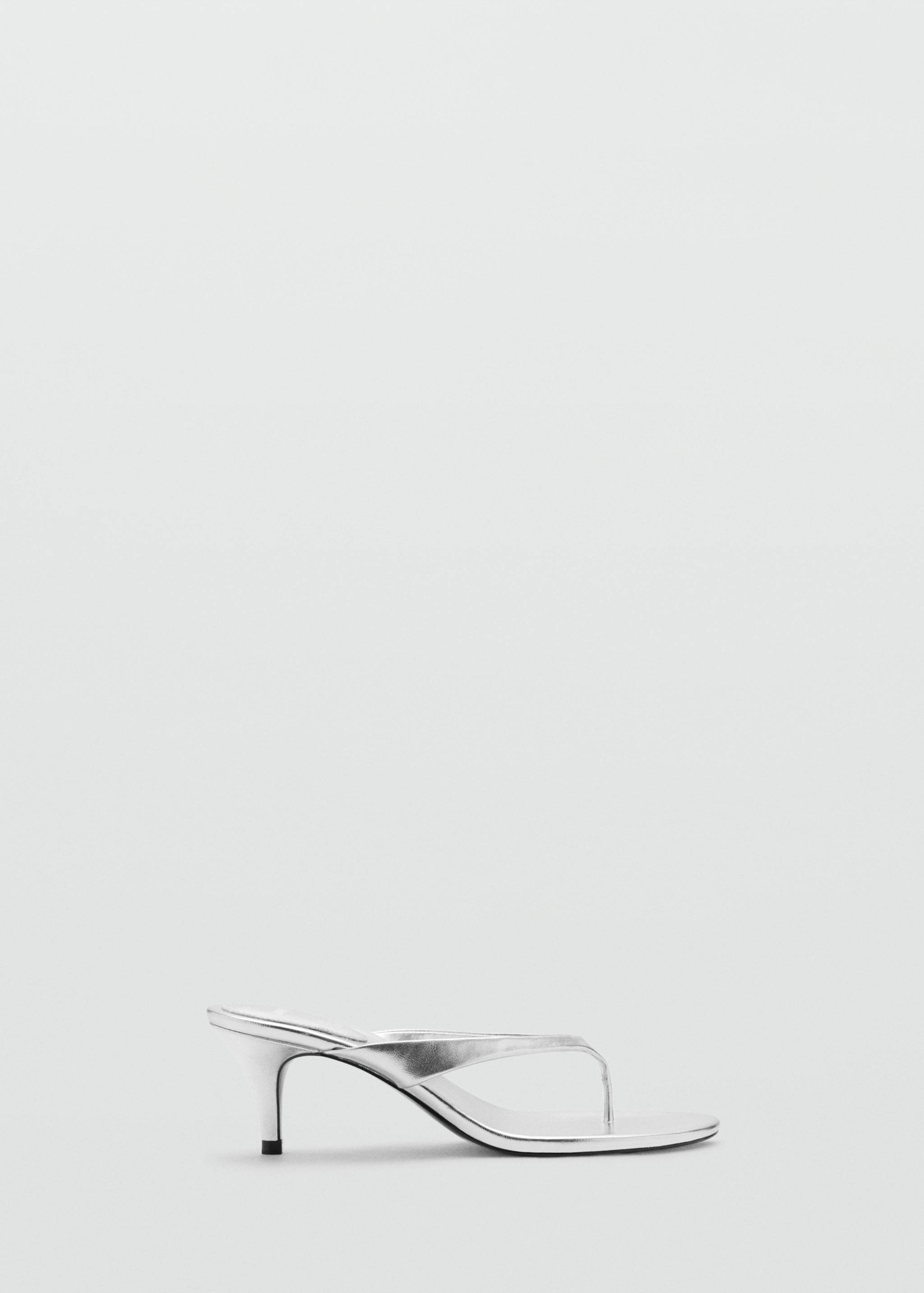 Metallic heel sandals - Article without model