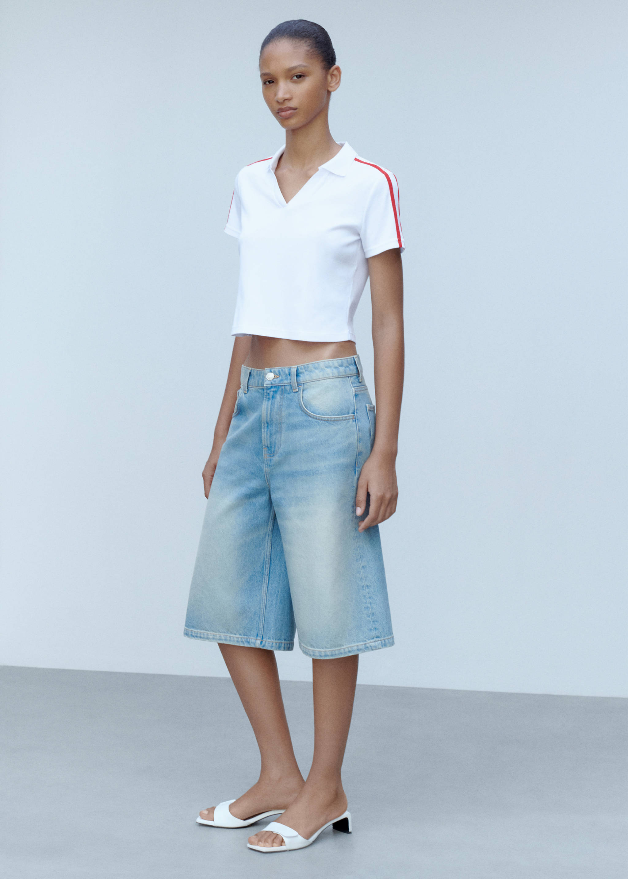 Polo cotone righe contrasto - Piano generale