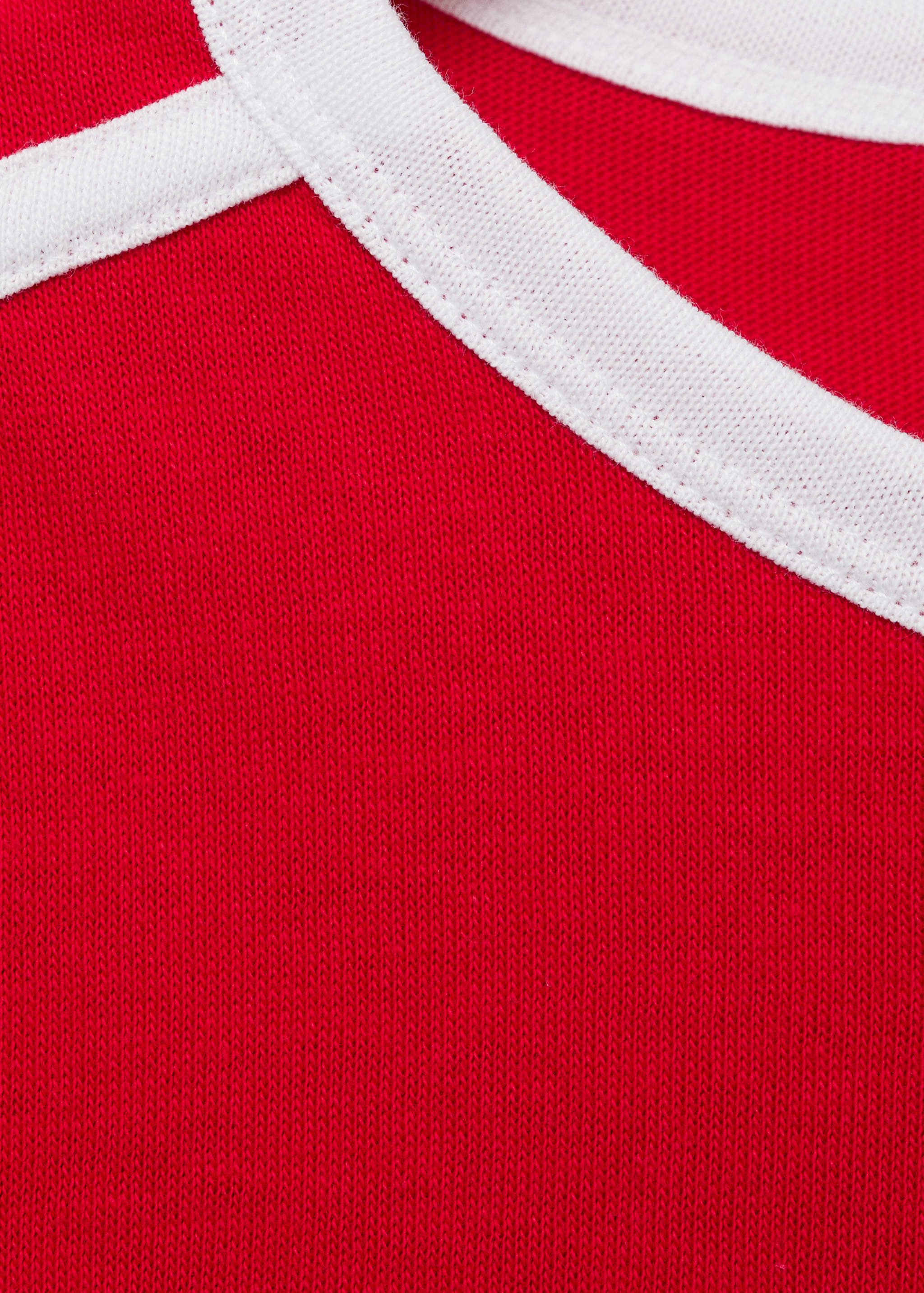 T-shirt maille bords contrastants - Détail de l'article 8