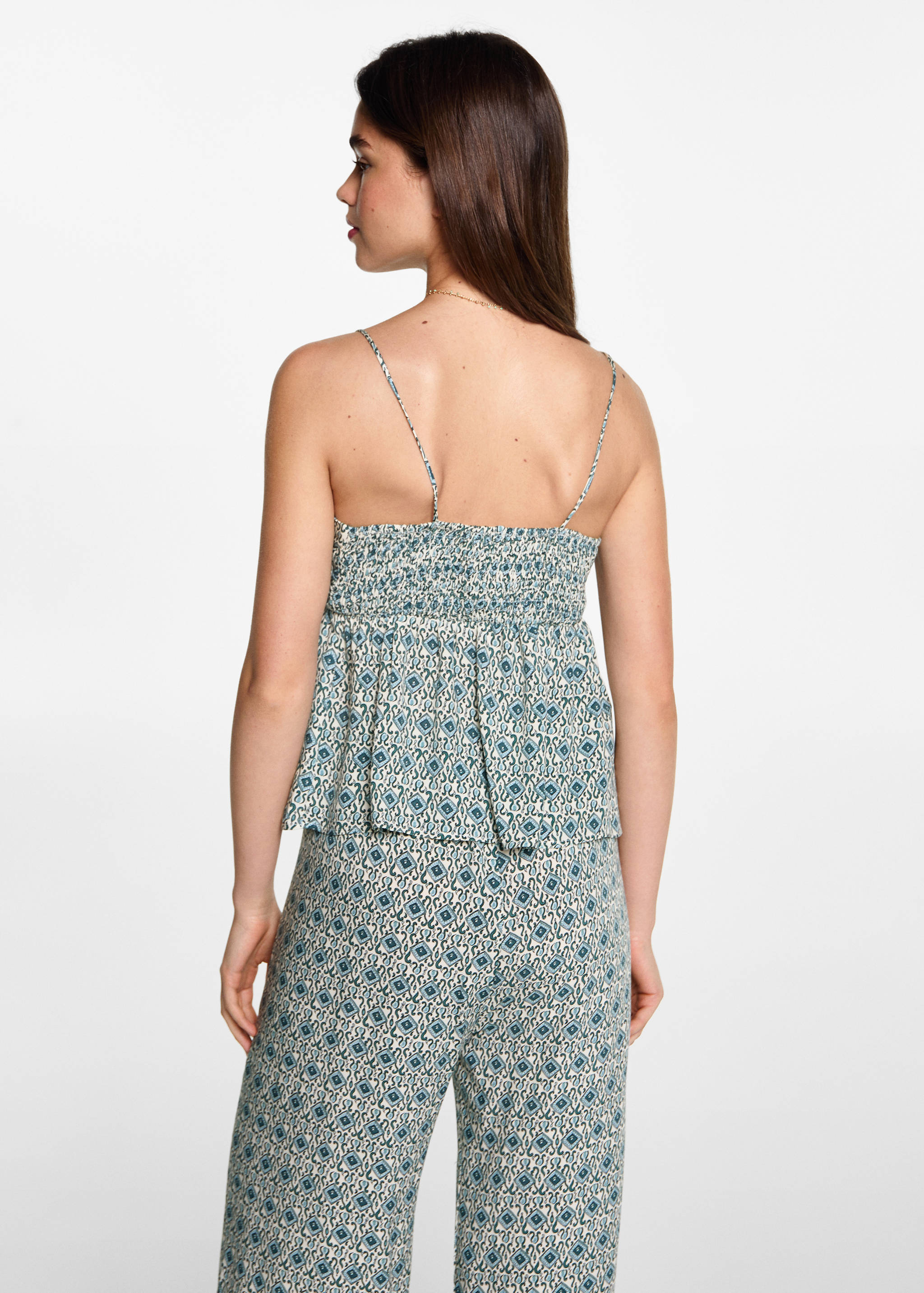 Top estampado fluido - Verso do artigo