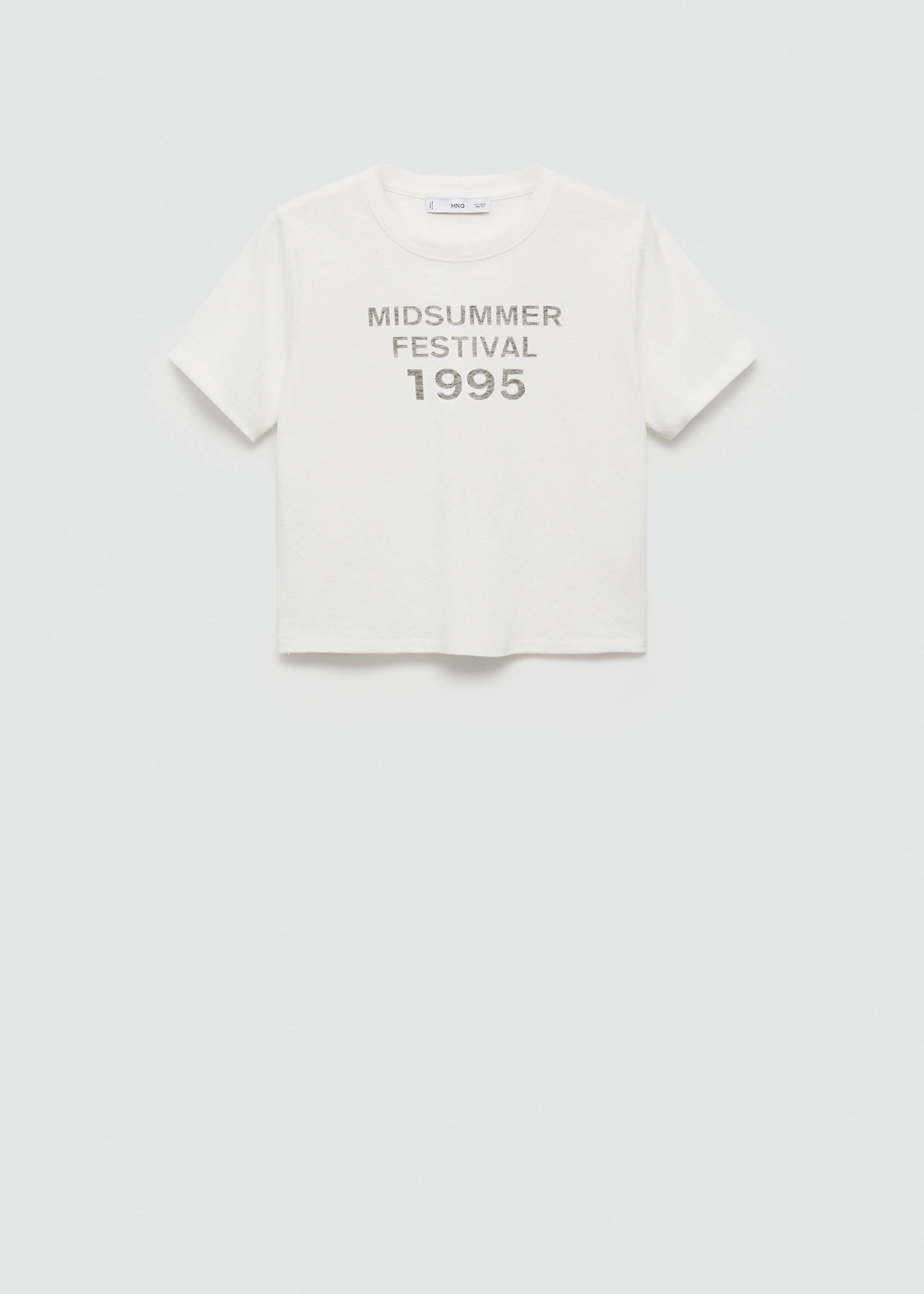 Kort t-shirt med tryck - Artikel utan modell