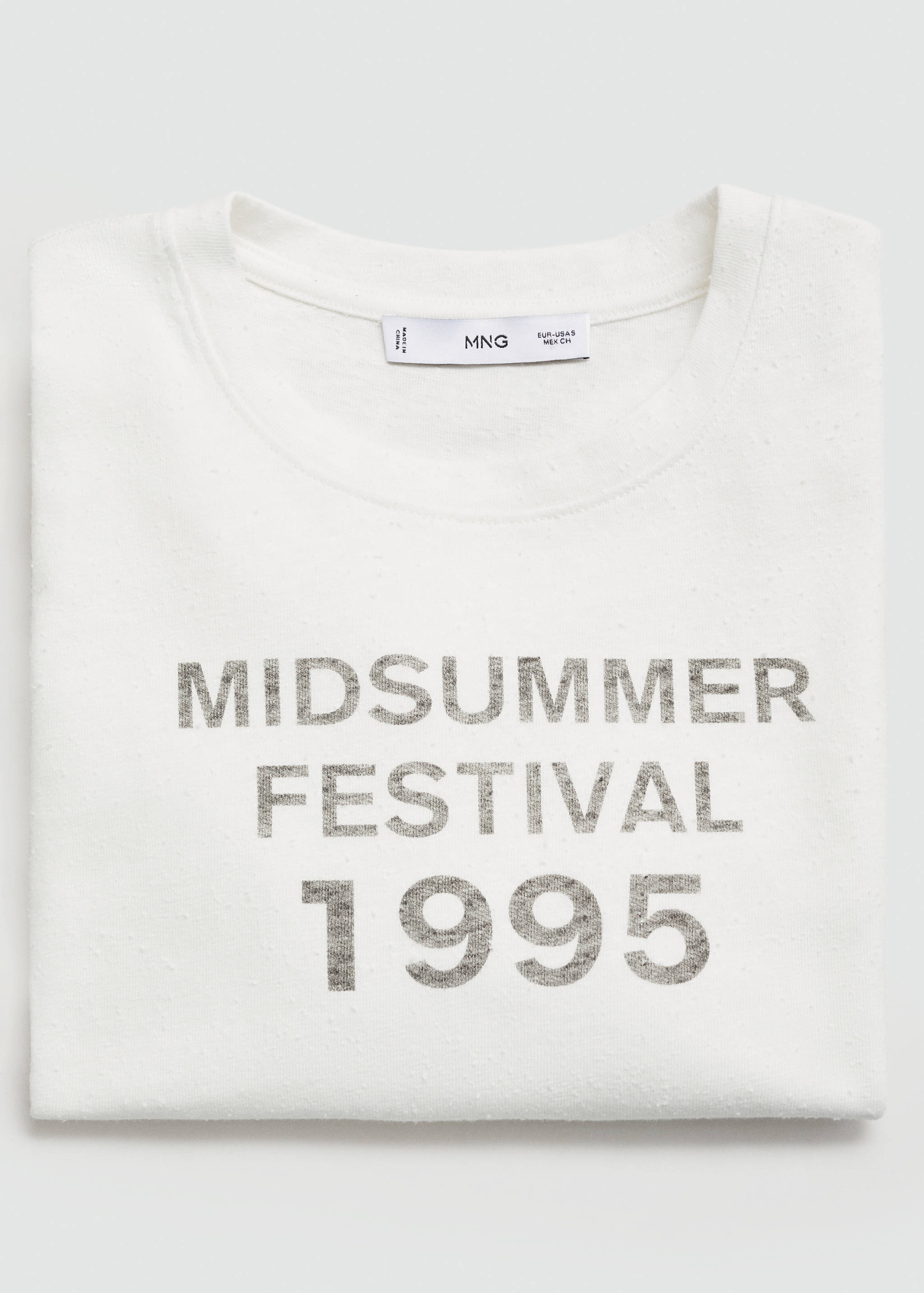 Kort t-shirt med tryck - Detaljer om artikeln 0