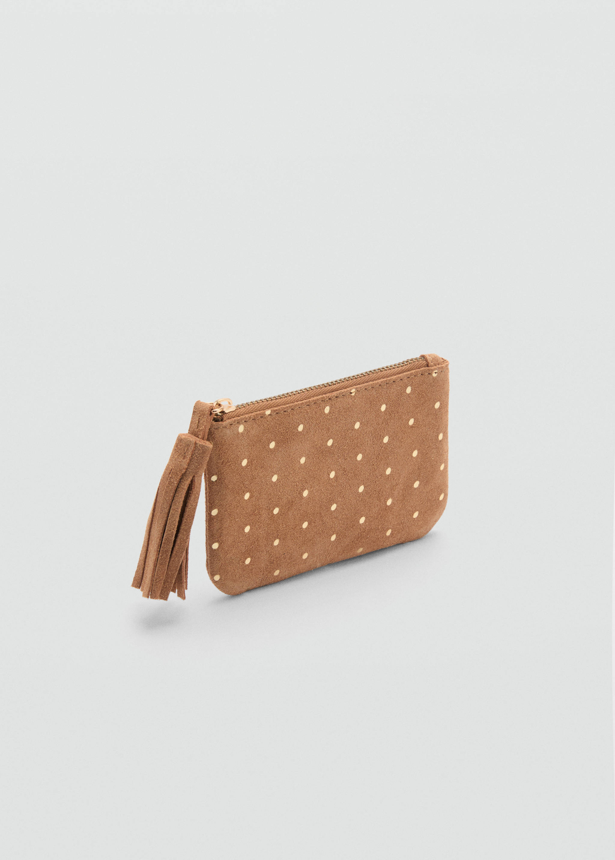 Studded leather purse - Medium plane