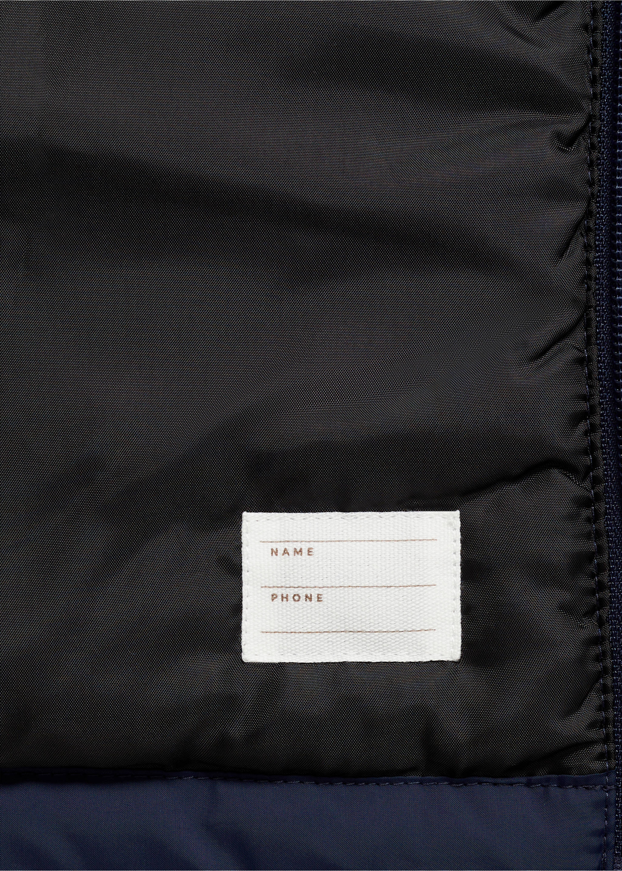 Hooded coat - Details of the article 0, Dark Navy. Ref: 77093265-00.