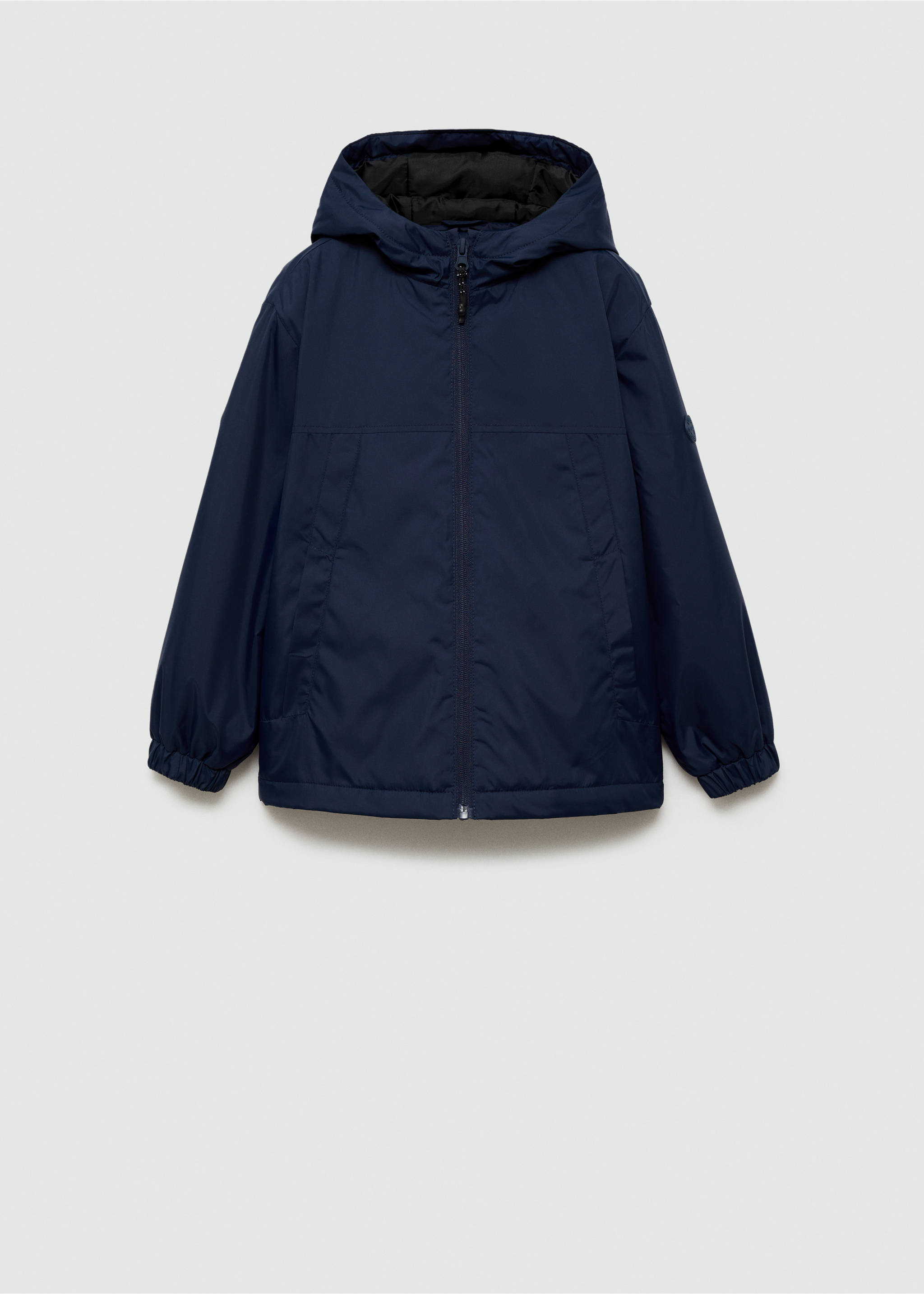 Hooded coat - Article without model, Dark Navy. Ref: 77093265-00.