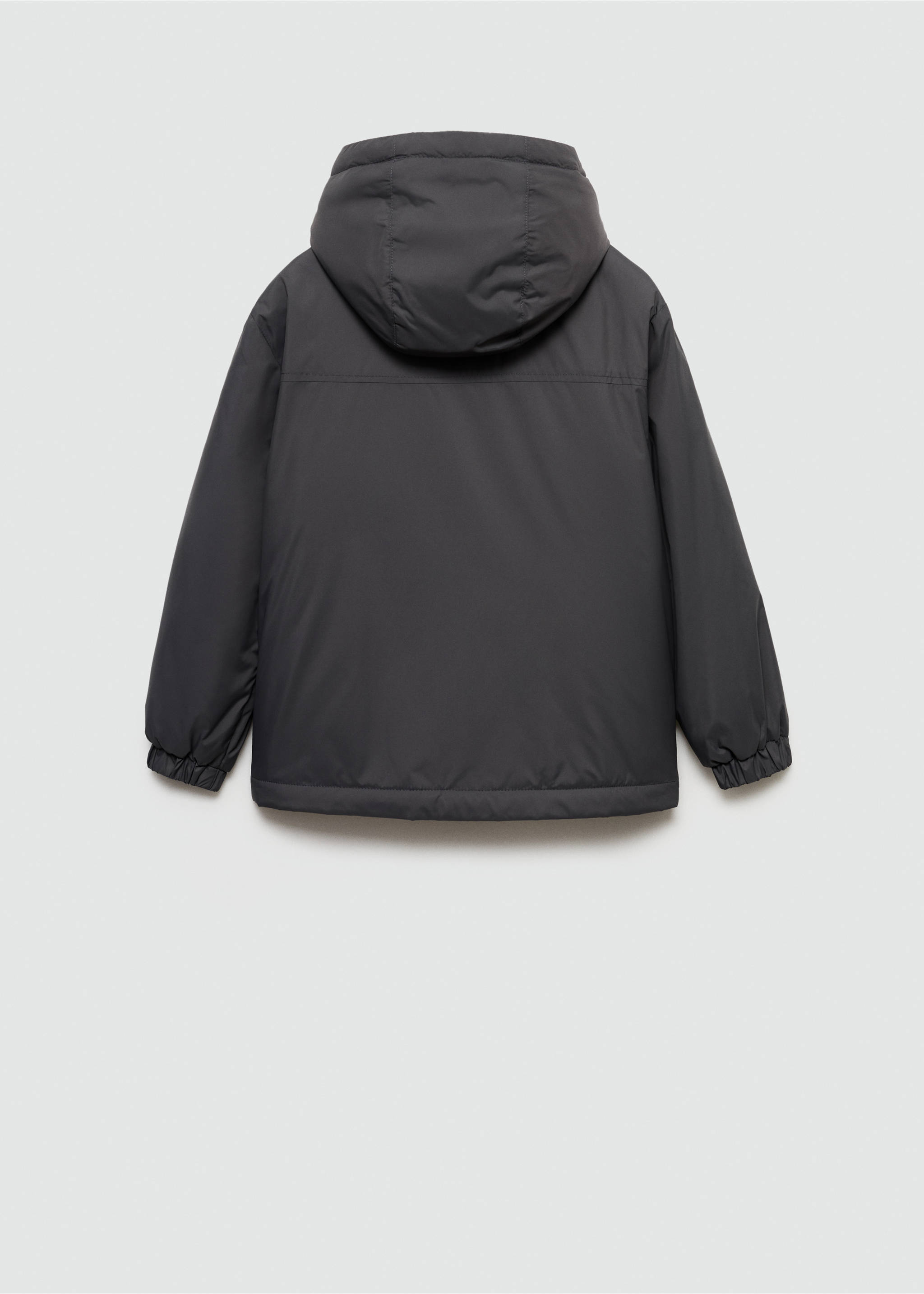 Anorak à capuche - Verso de l’article, Gris anthracite. Ref: 77093265-00.