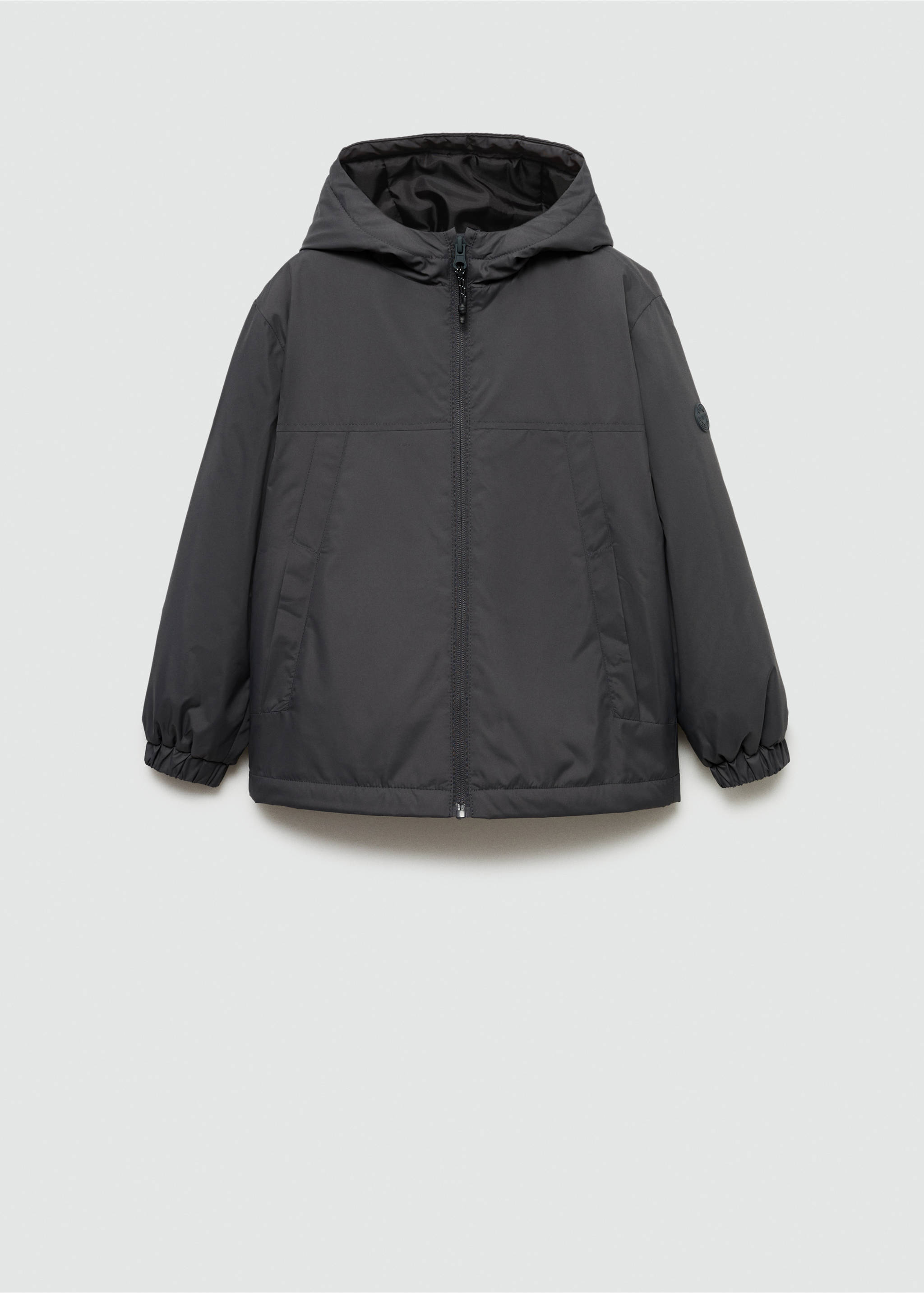 Anorak à capuche - Article sans modèle, Gris anthracite. Ref: 77093265-00.