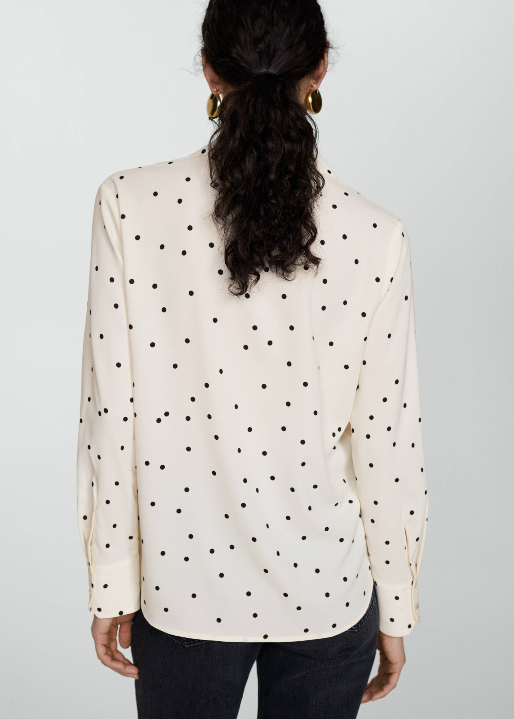 Fließendes Printhemd - Rückseite des Artikels