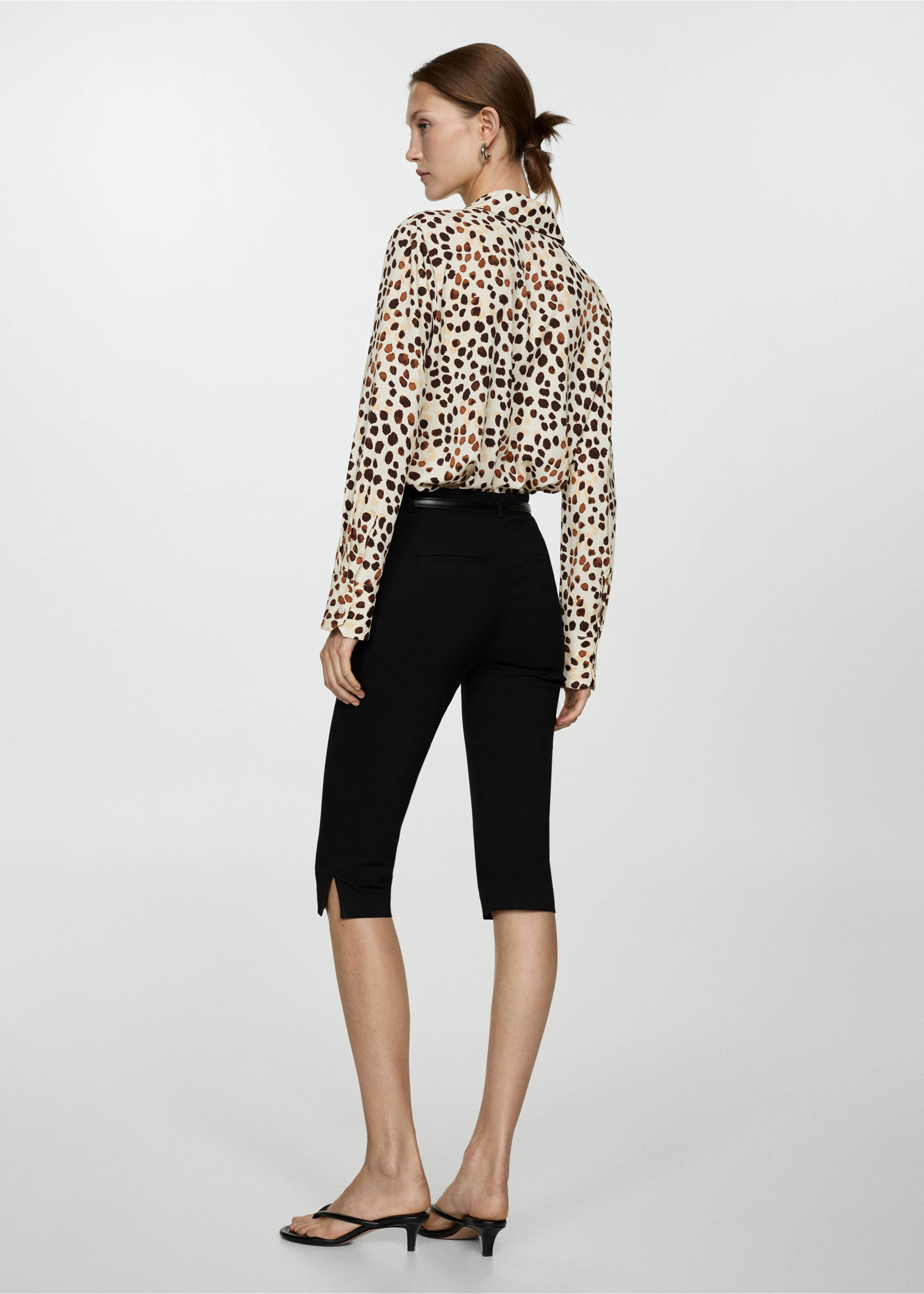 Fließendes Printhemd - Rückseite des Artikels, Rosa. Ref: 77093267-00.