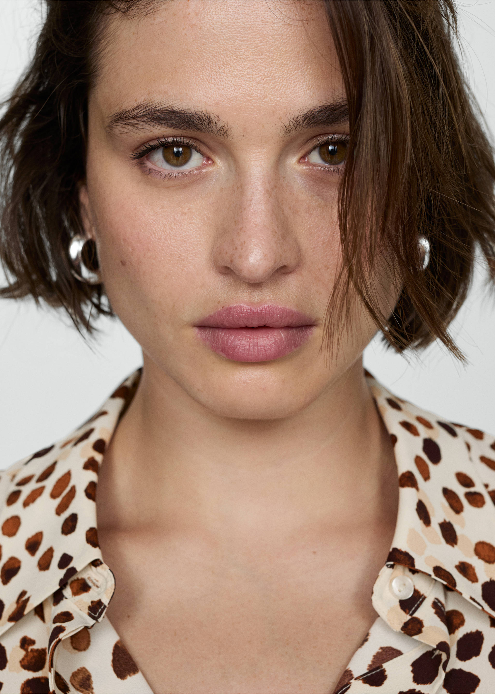 Fließendes Printhemd - Detail des Artikels 4, Rosa. Ref: 77093267-00.