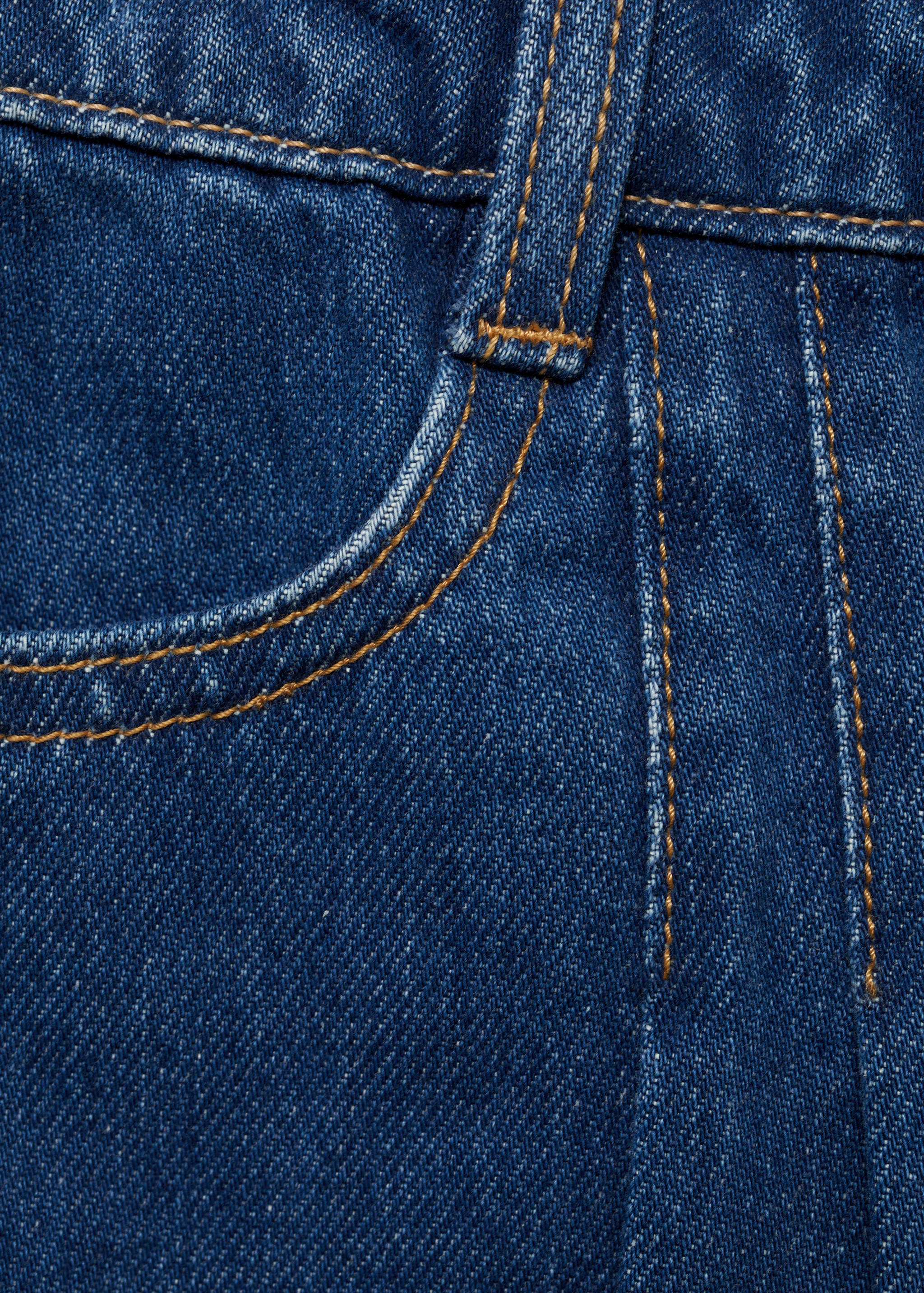 Pleated denim skirt - Details of the article 0