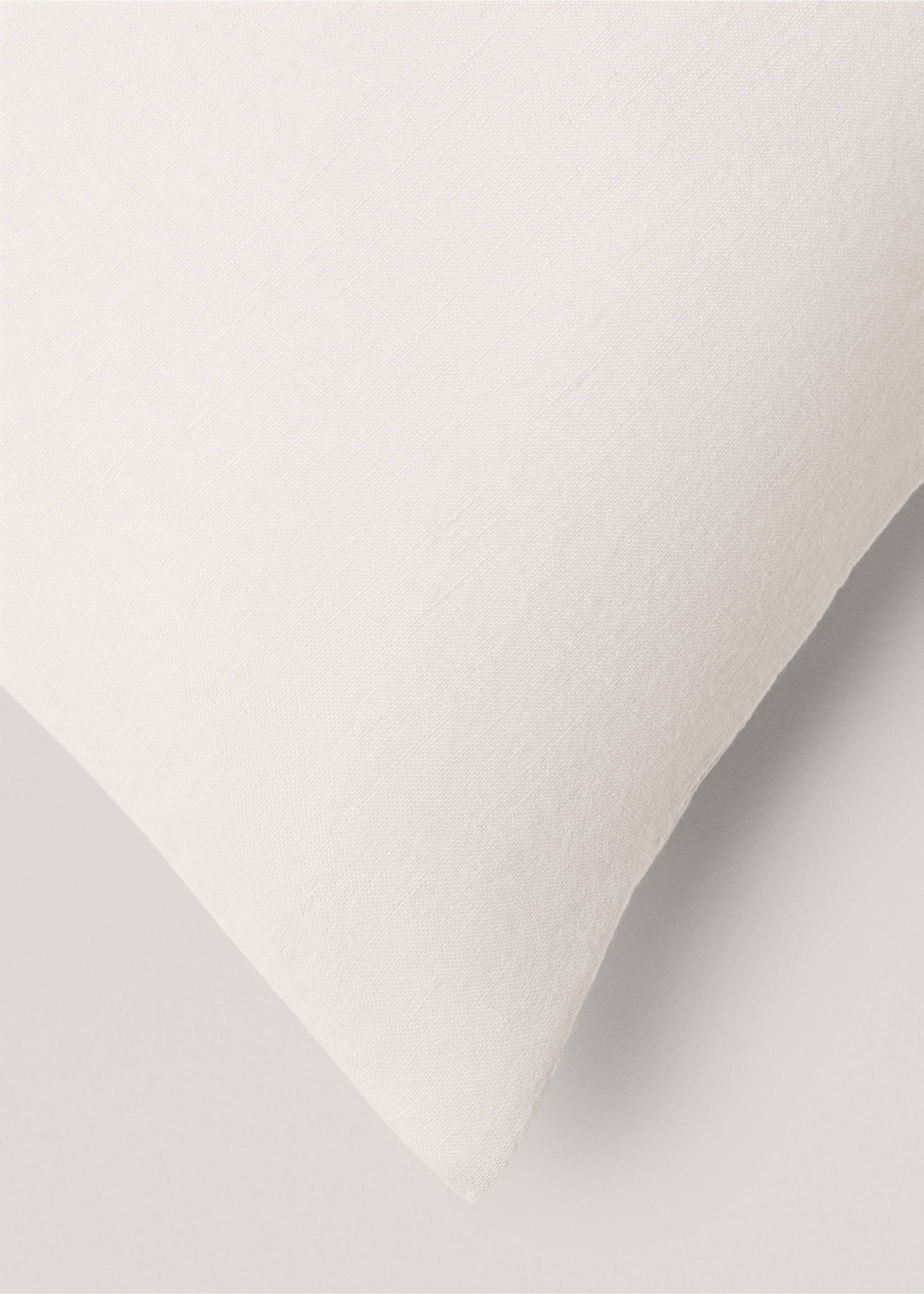 Linen two-tone cushion case - Details of the article 2, Aqua Green. Ref: 77093275-00.