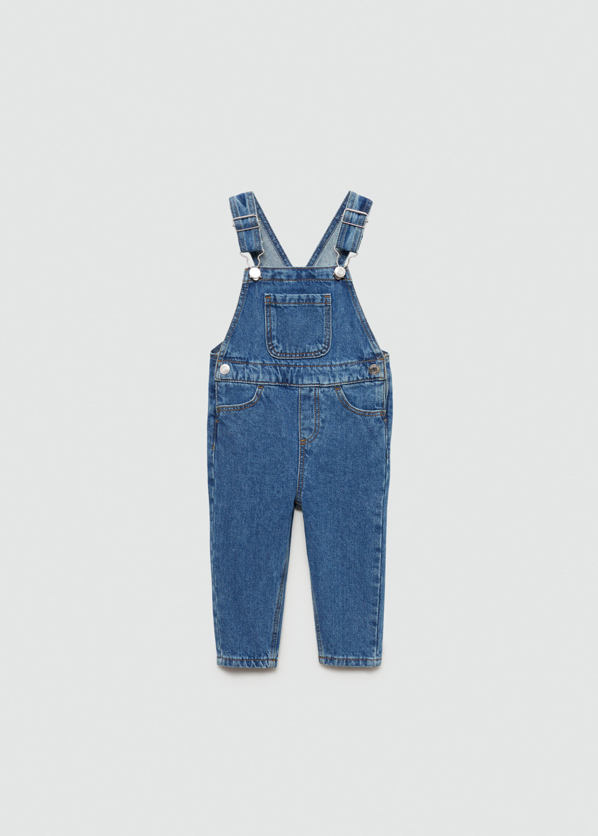 Long denim dungarees - Article without model
