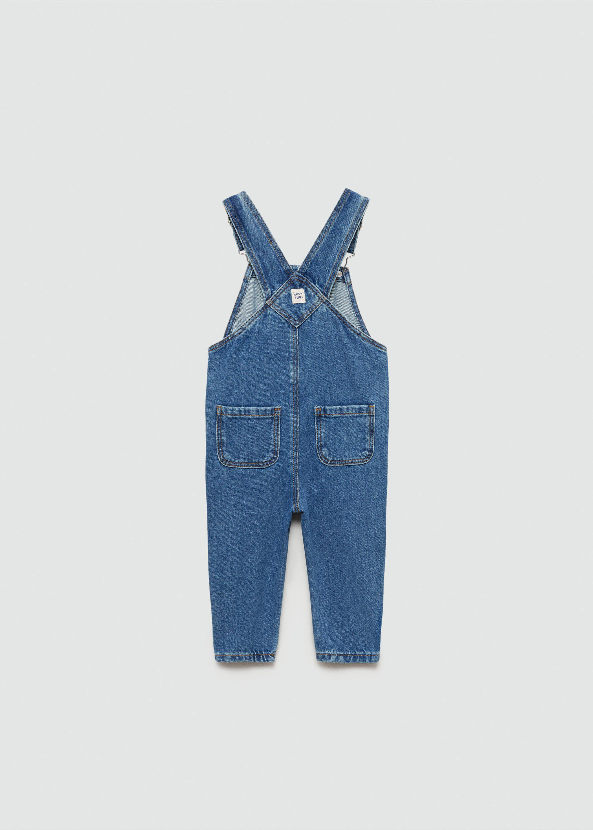 Long denim dungarees - Reverse of the article, Medium Blue. Ref: 77093276-00.