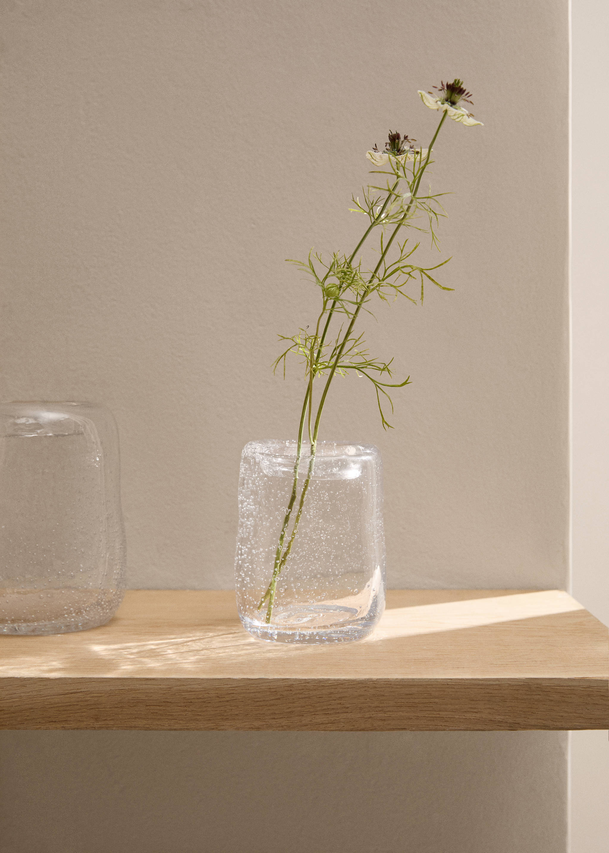 Bubble-design glass vase 9.5x12cm - General plane