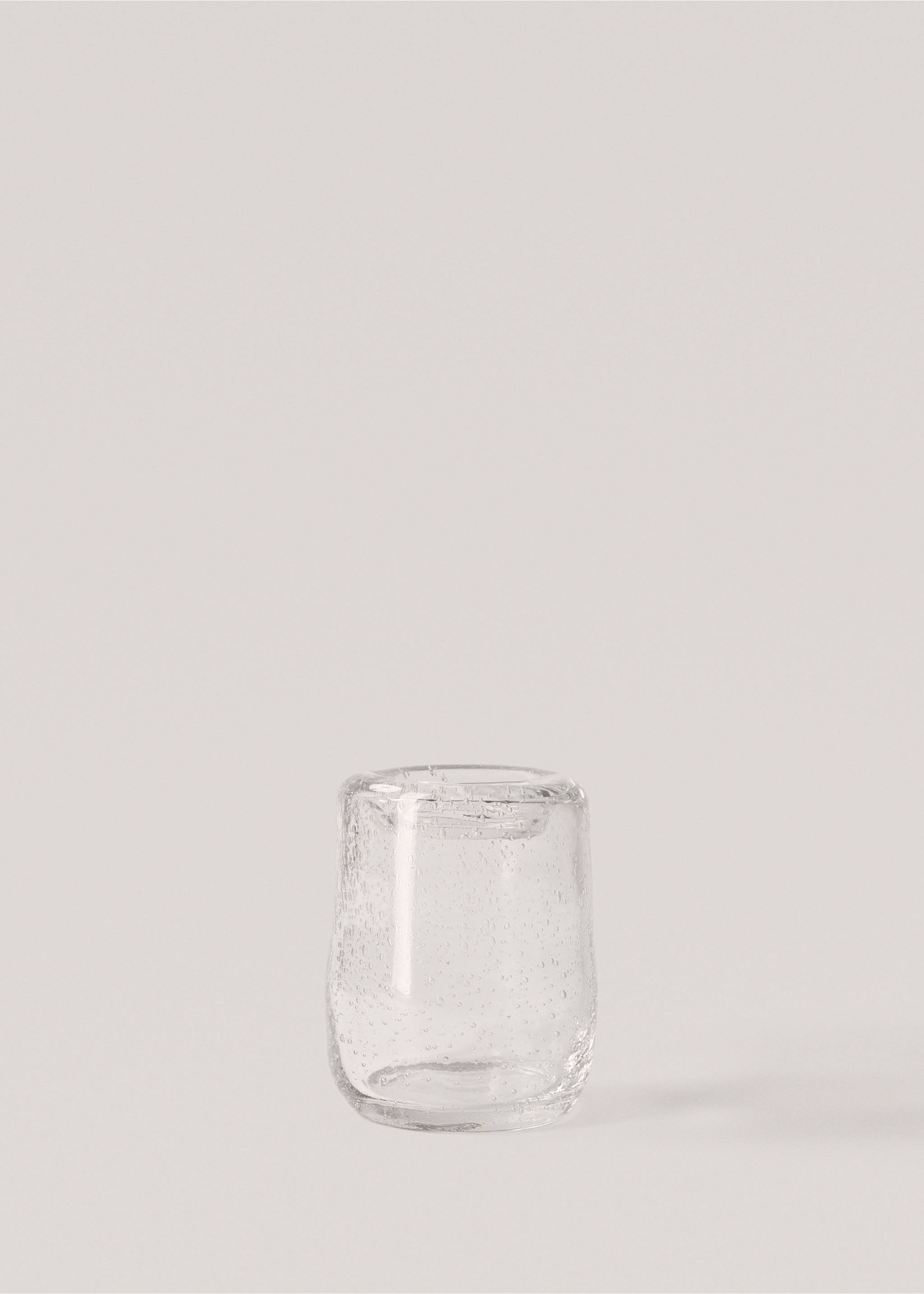 Staklena vaza s mjehurićima 9,5 x 12 cm - Artikl bez modela, Ledeno siva. Ref: 77093282-00.