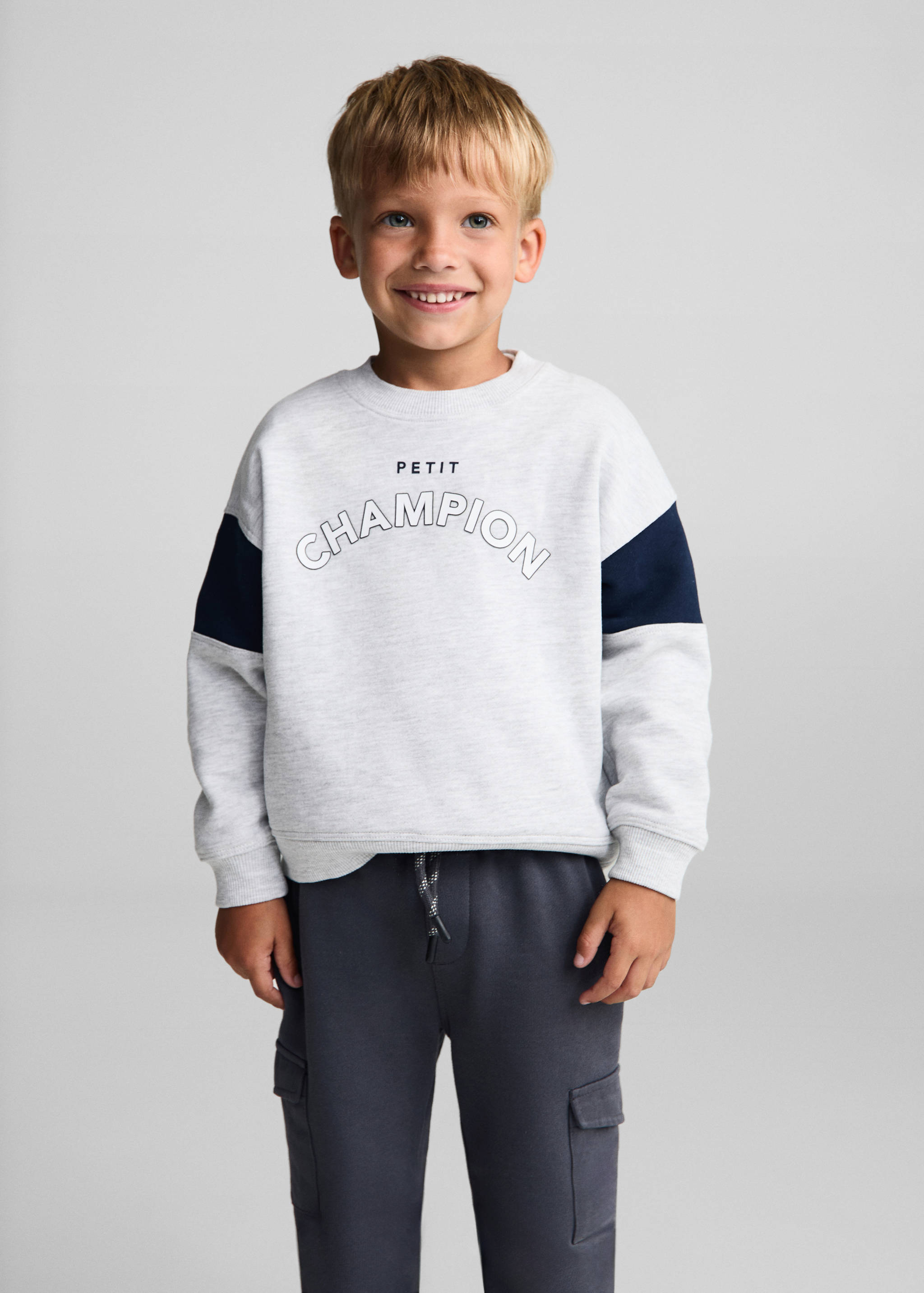 Cotton jogger cargo trousers - Medium plane