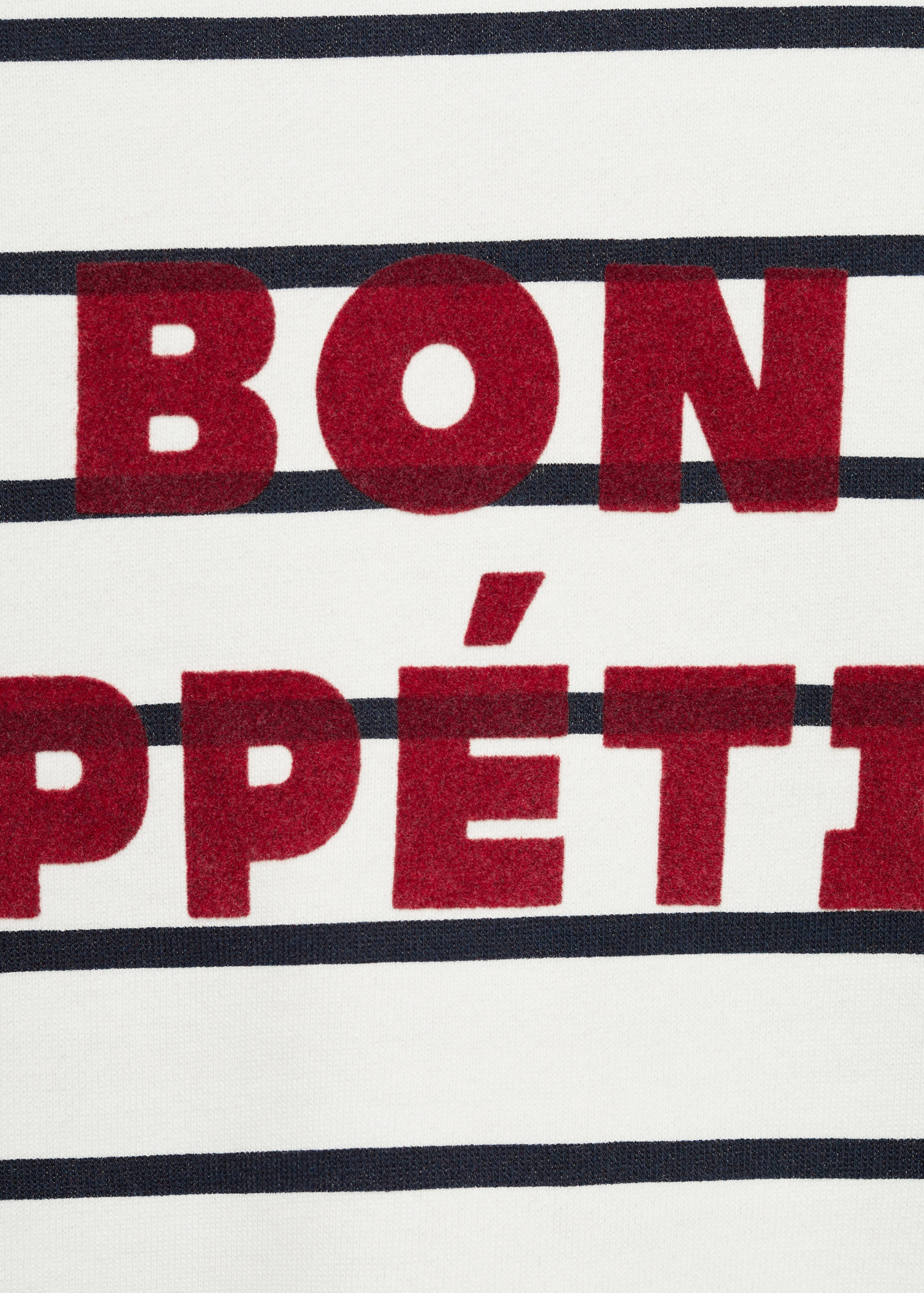 Message striped sweatshirt - Details of the article 0