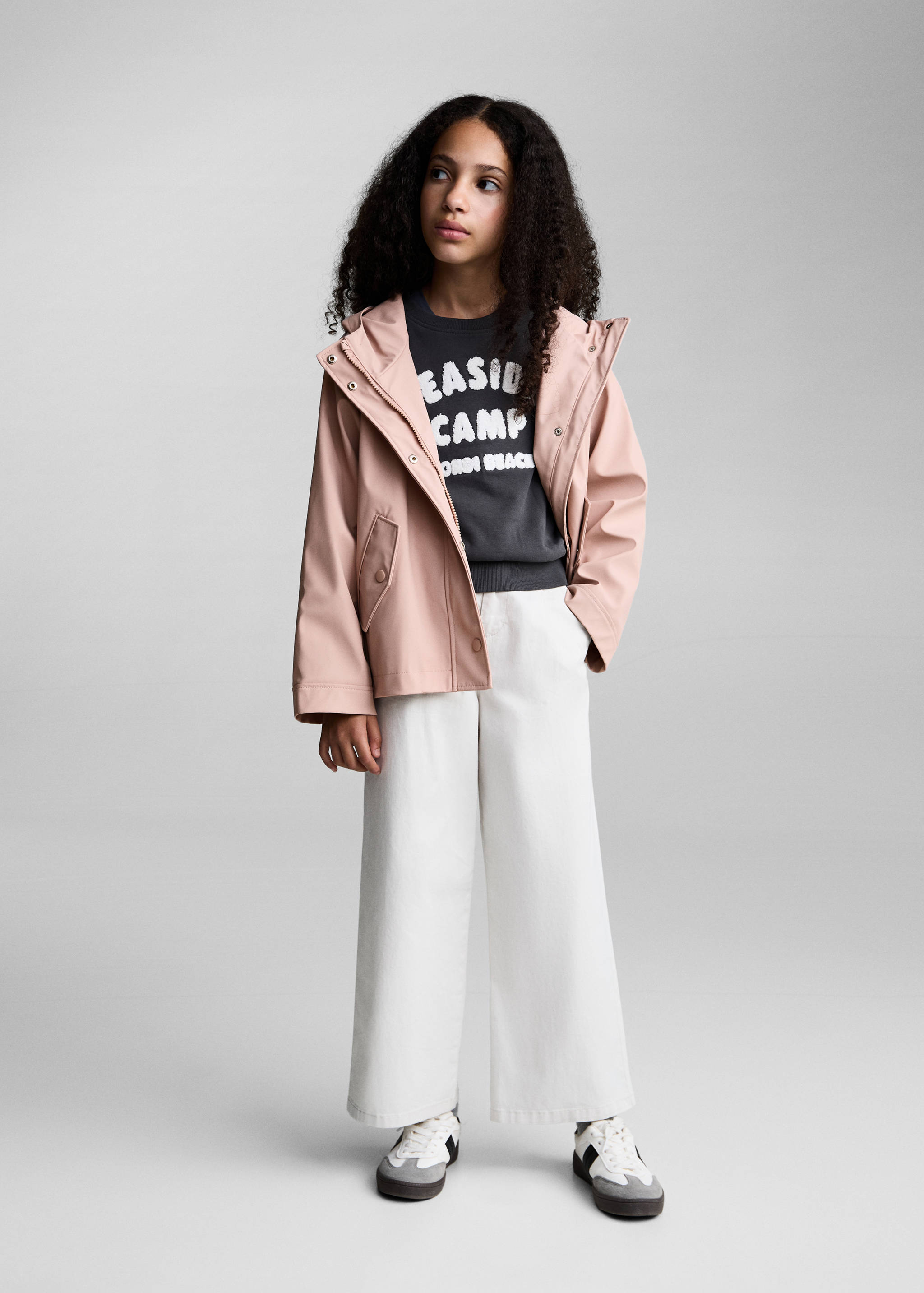 Parka acolchada impermeable capucha - Plano general