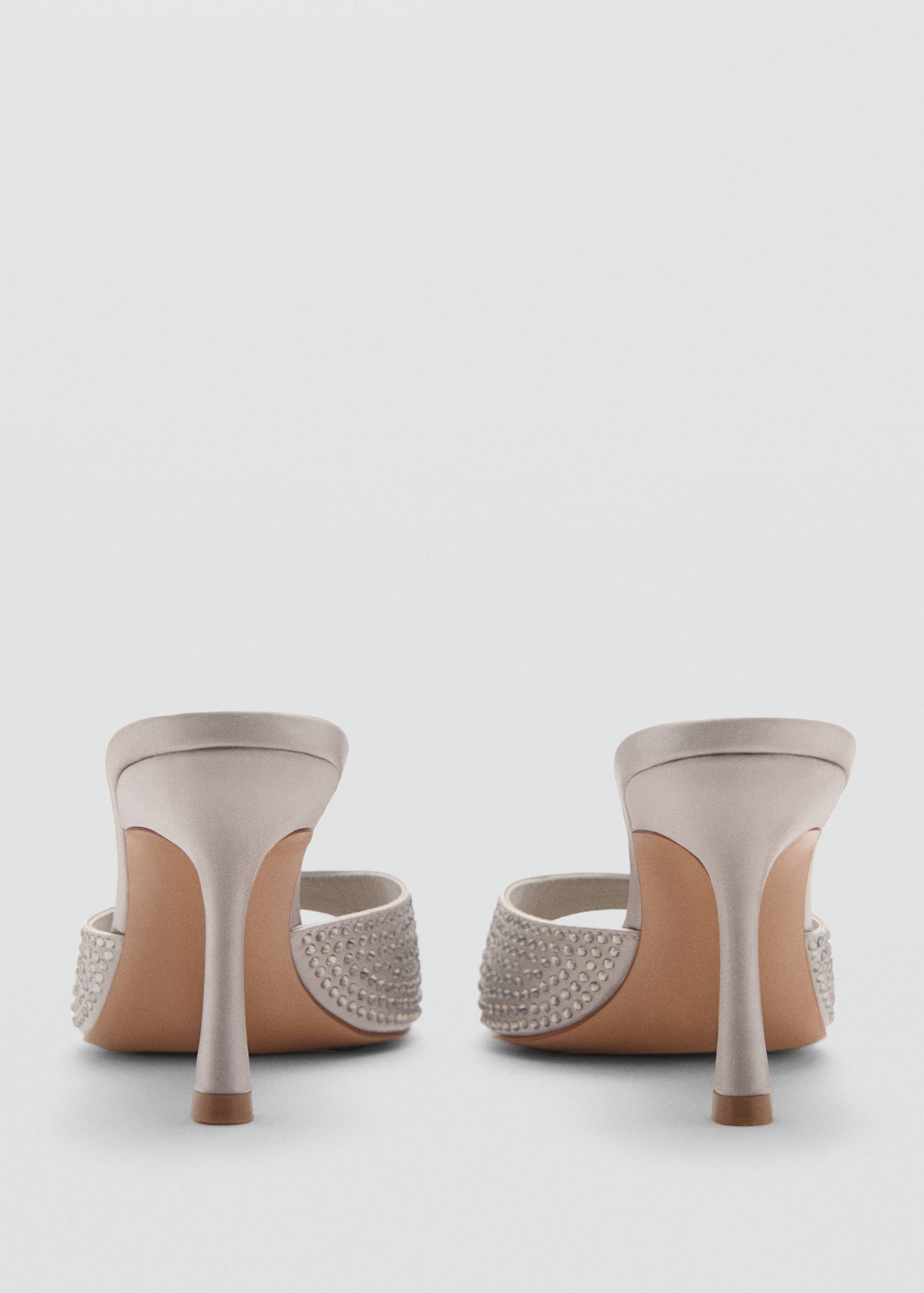 Rhinestone heeled sandals - Details of the article 1