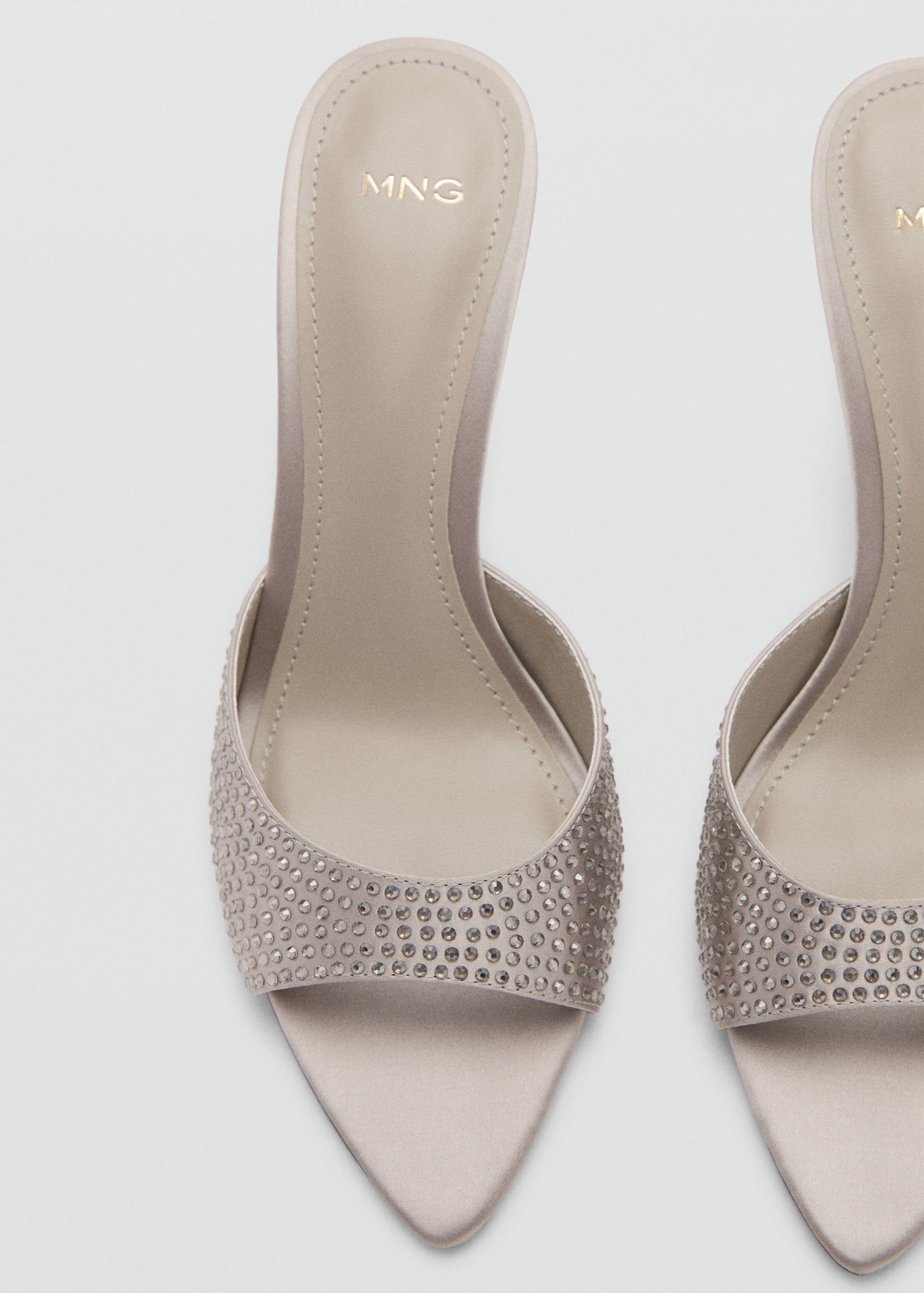 Rhinestone heeled sandals - Details of the article 3