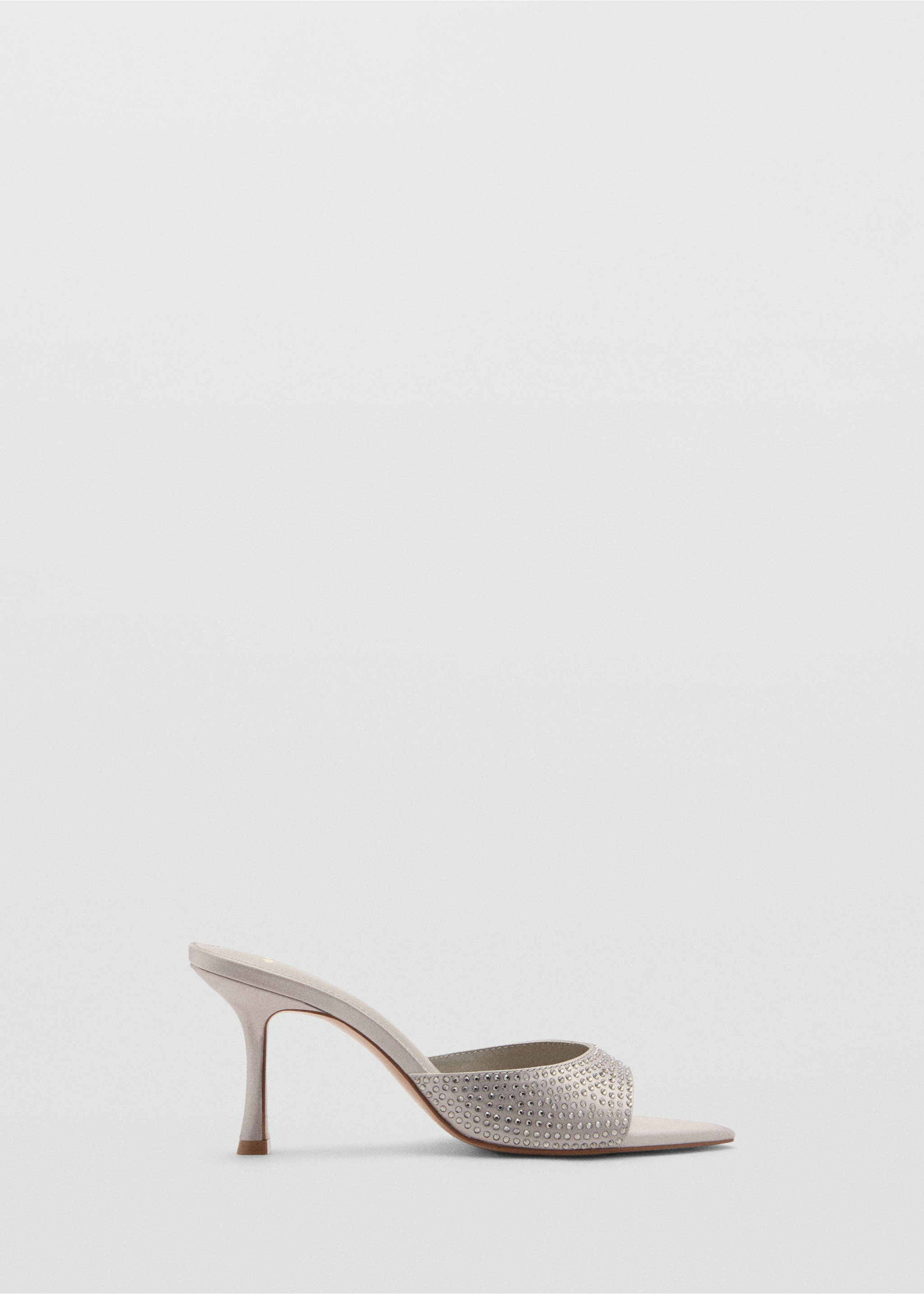 Strassverzierte Slingbacks - Artikel ohne Model, Grau. Ref: 77093291-00.