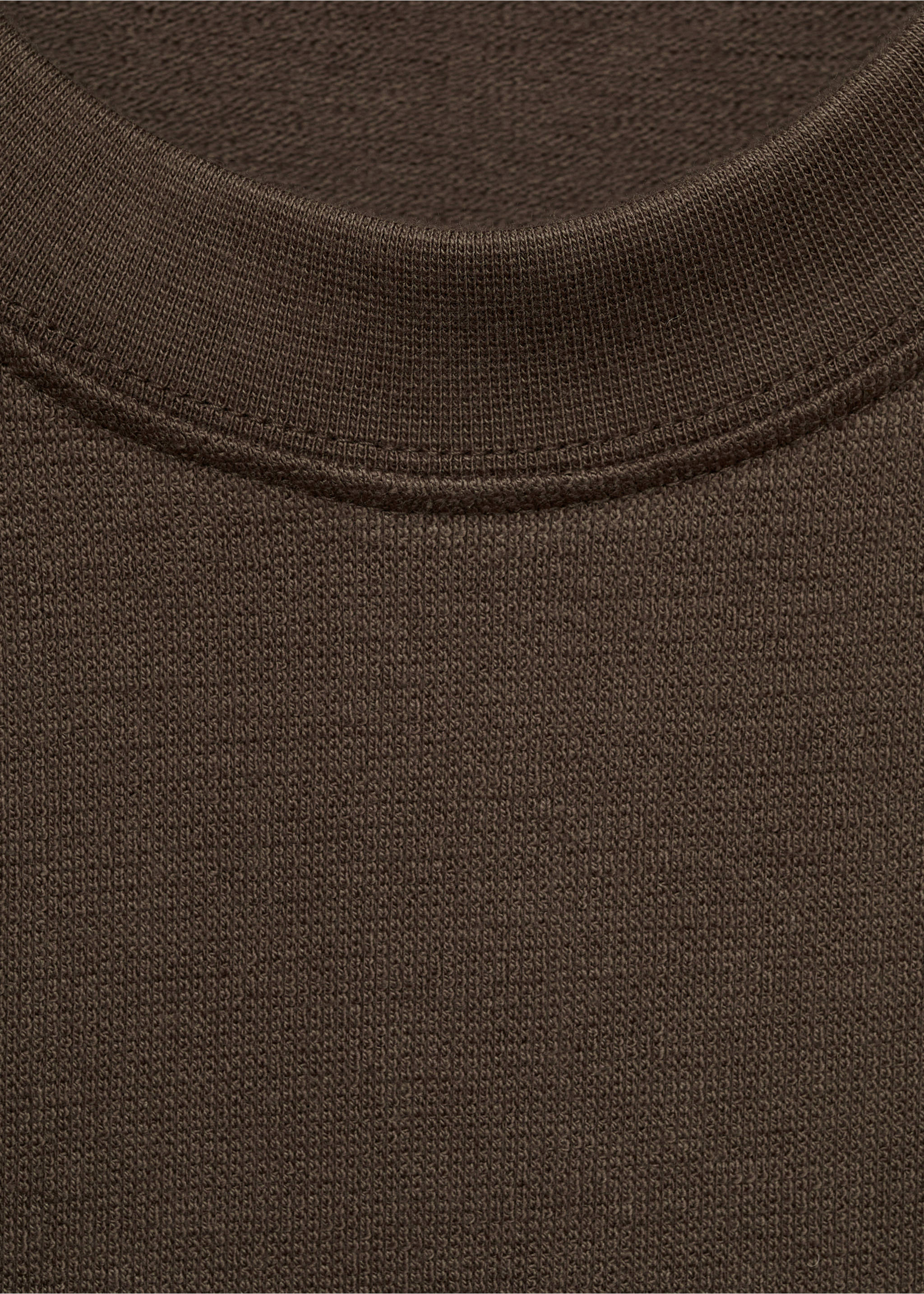 100% cotton relaxed-fit t-shirt - Details of the article 8, Khaki. Ref: 77093673-00.